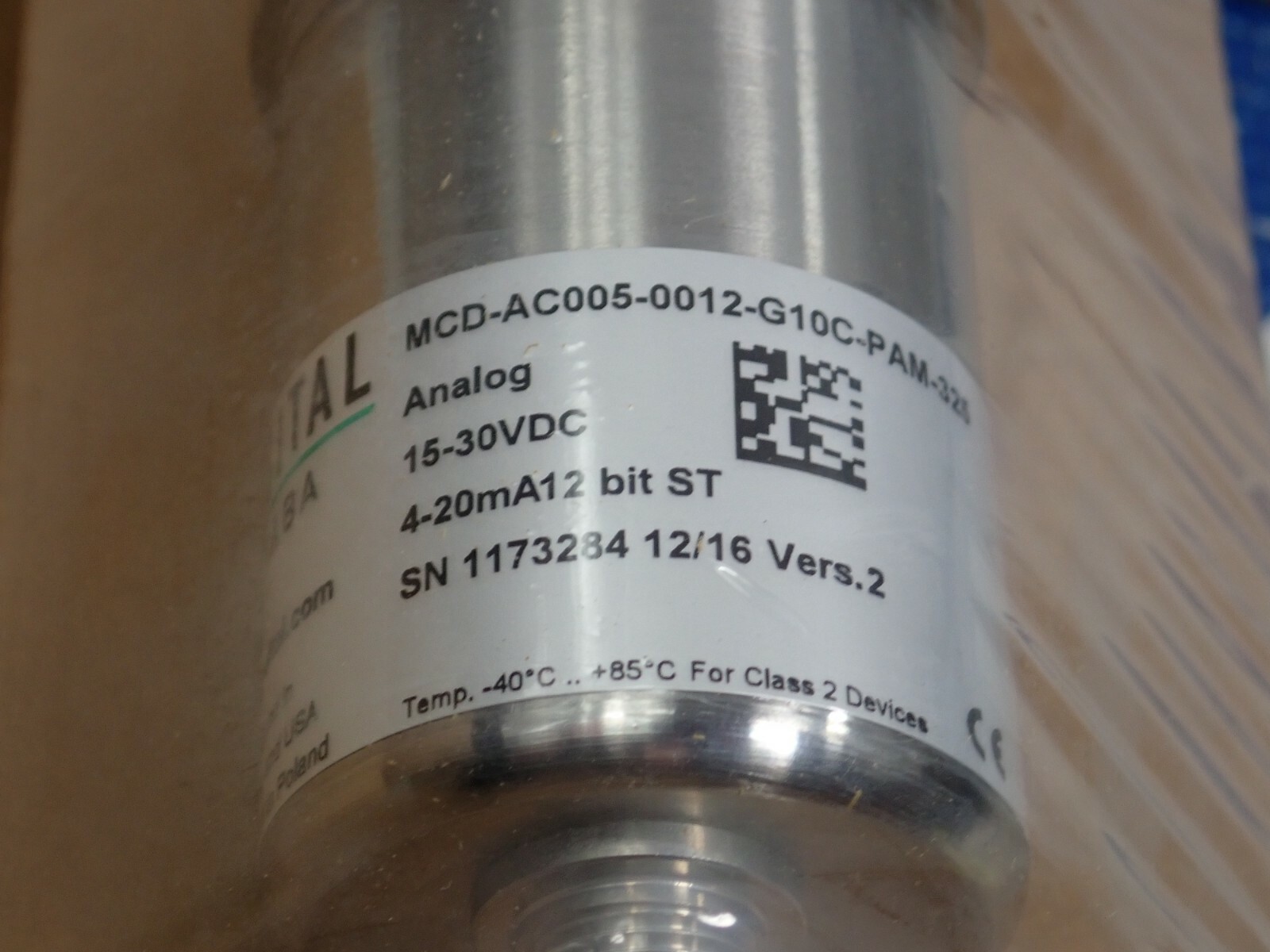 POSITAL FRABA MCD-AC005-0012-G10C-PAM-325 ANALOG 15-30VDC 4-20mA12 BIT