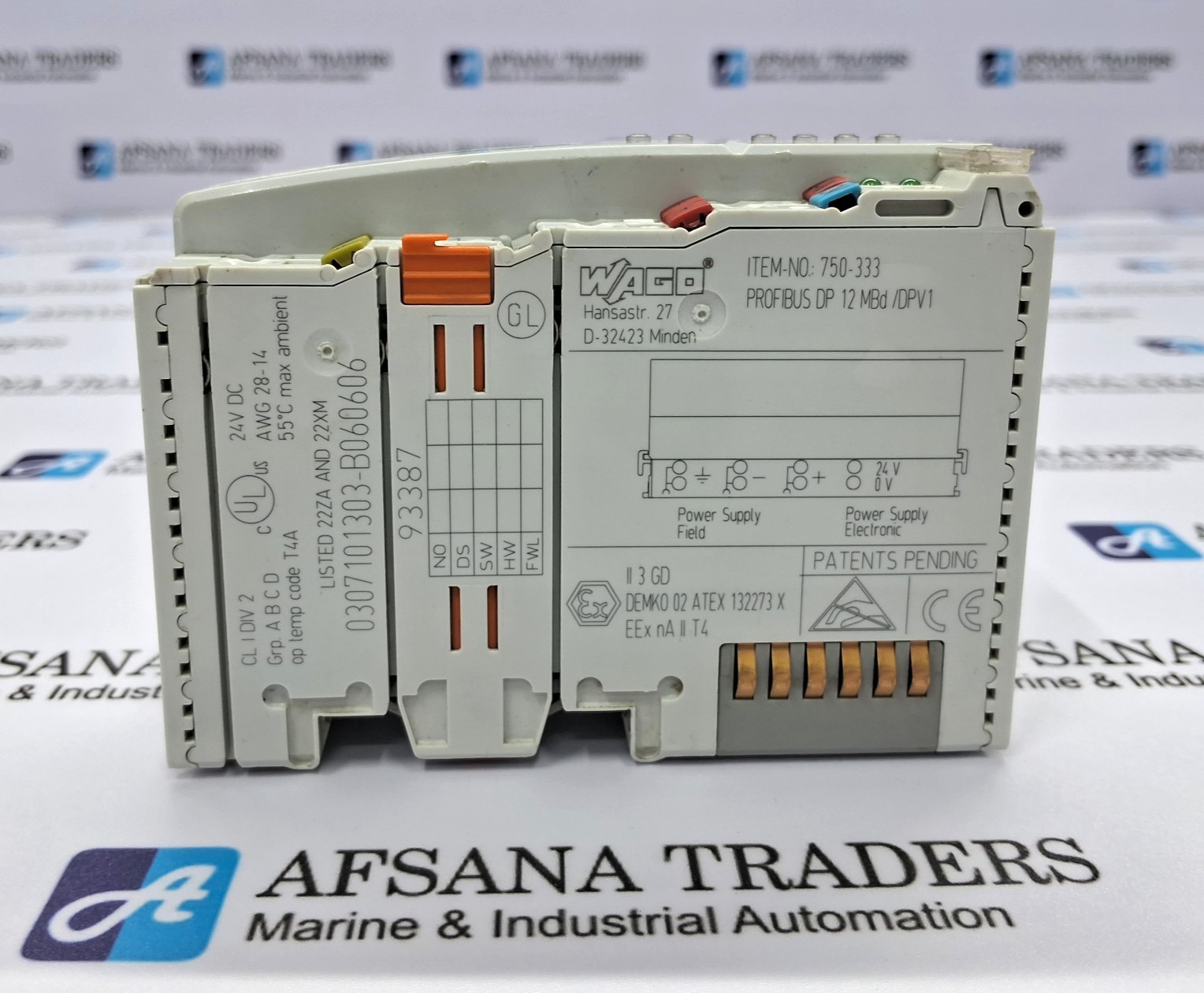 WAGO 750-333 PROFIBUS DP I/O MODULE