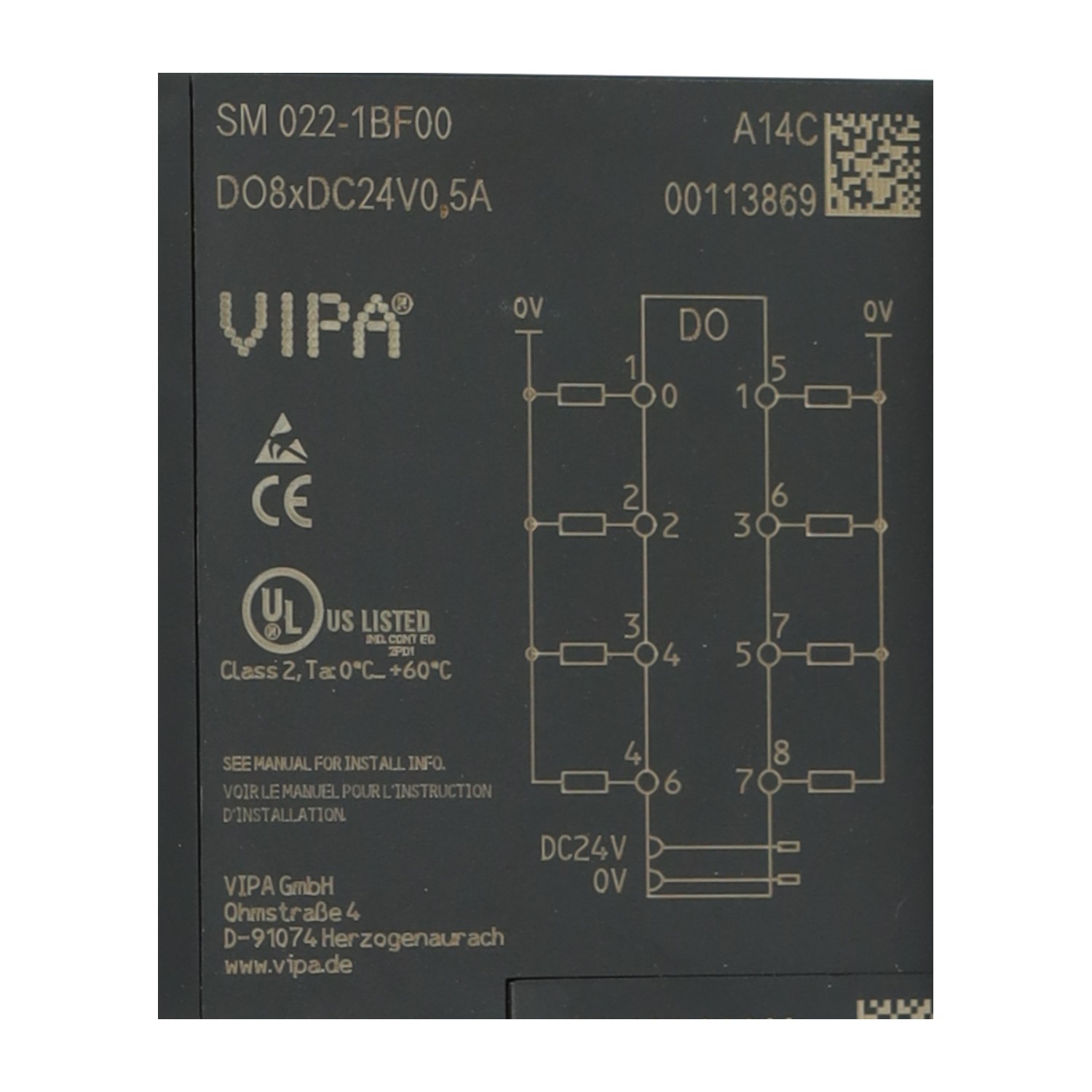 Vipa 022-1BF00 Digital Output Module Used UMP