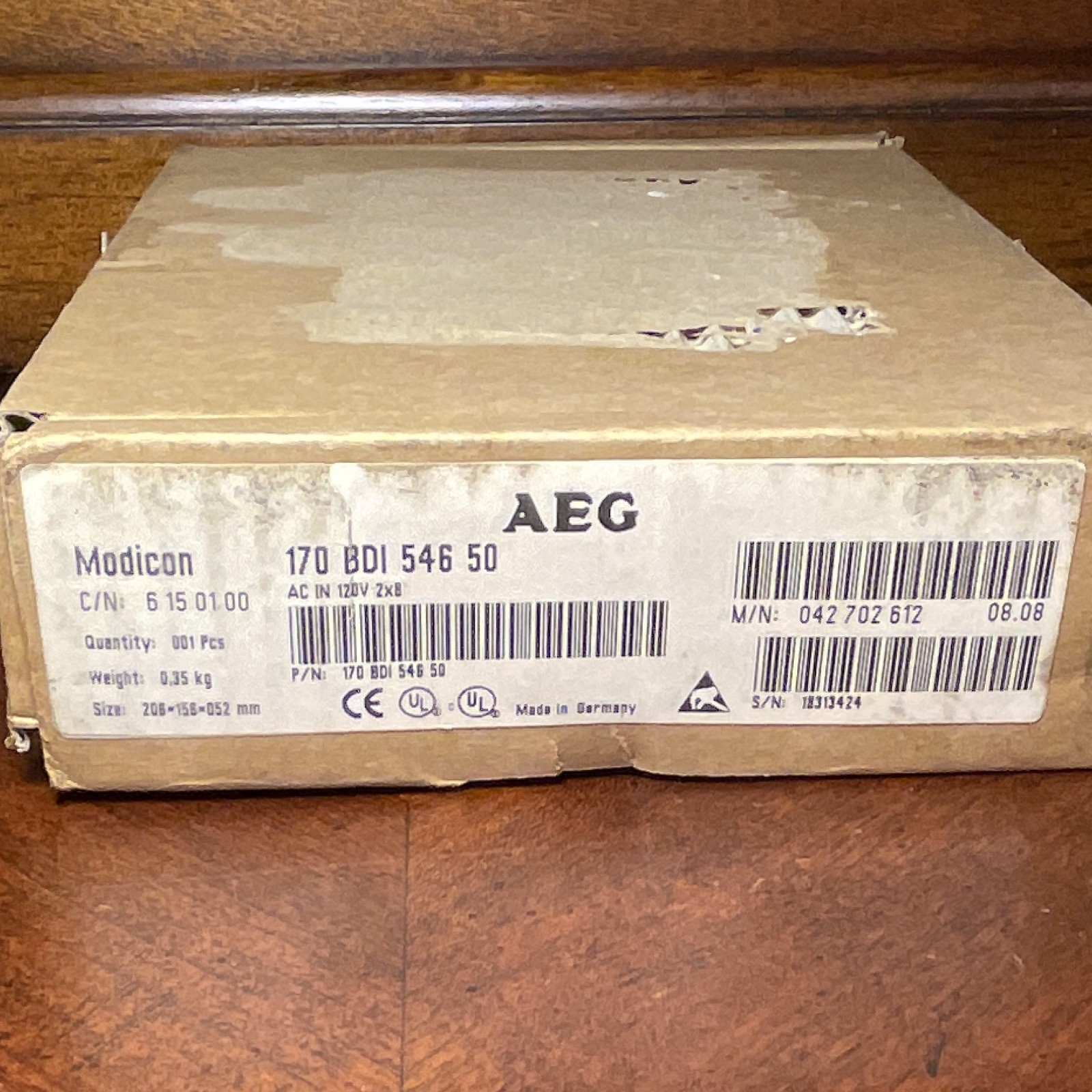 AEG Modicon 170 BDI 546 50 Digital PLC Input I/O Module Controller Platform