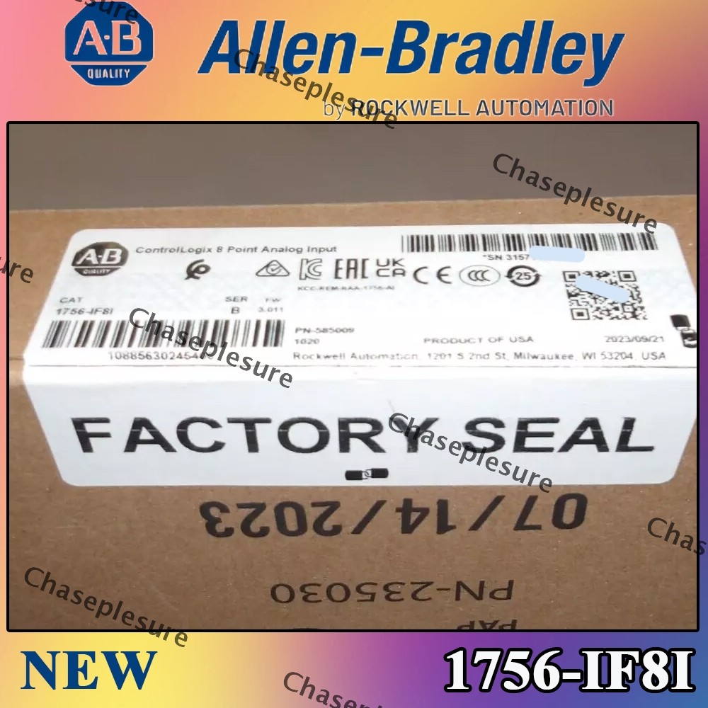 New Sealed PLC-AB 1756-IF8I/B Isolated Analog Input Module