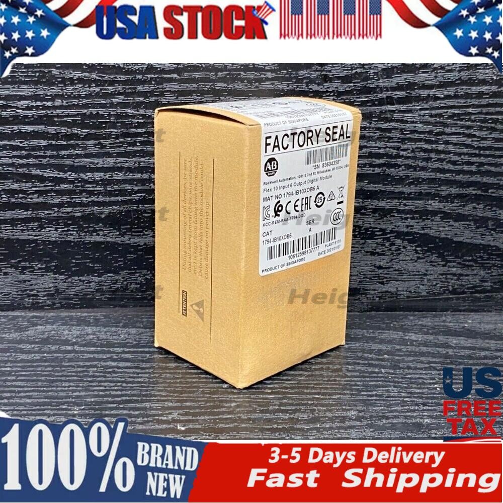 NEW Sealed 1794-IB10XOB6 A Flex I/O 24VDC Sink Input / Source Output US Free Tax