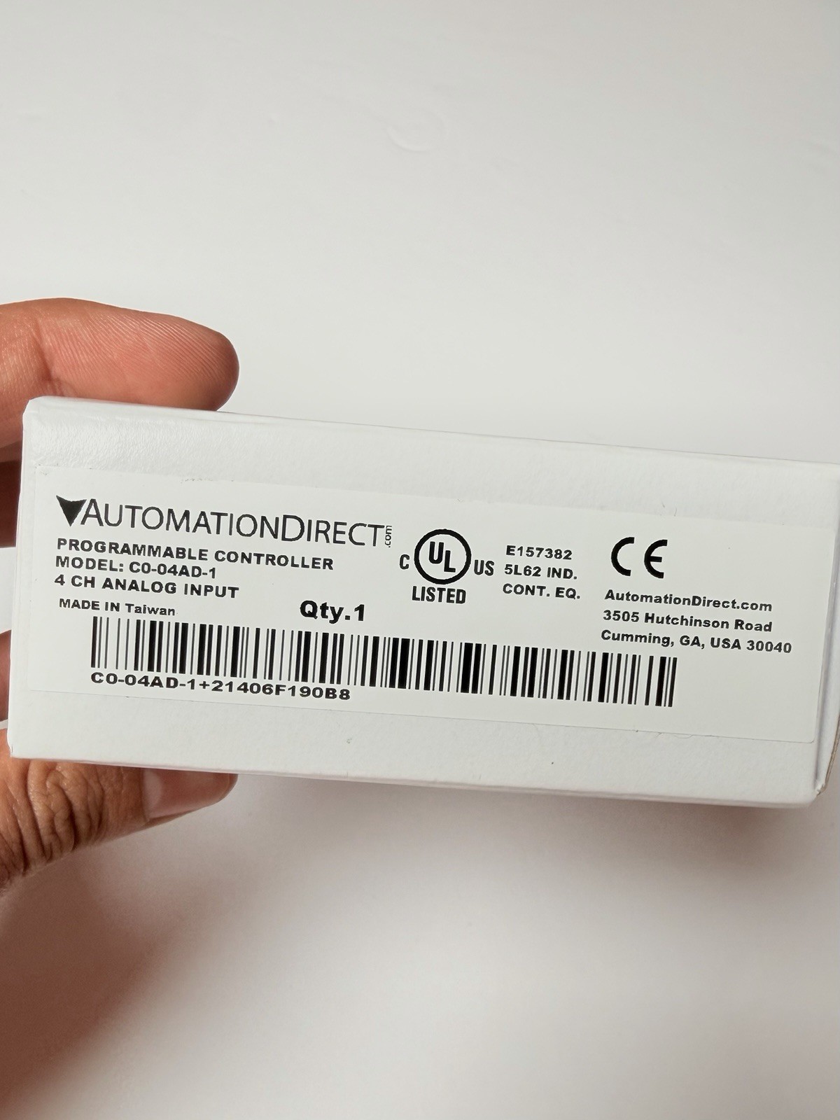 AutomationDirect C0-04AD-1 CLICK PLC 4 Channel Analog Input Module 0-20mA 24VDC