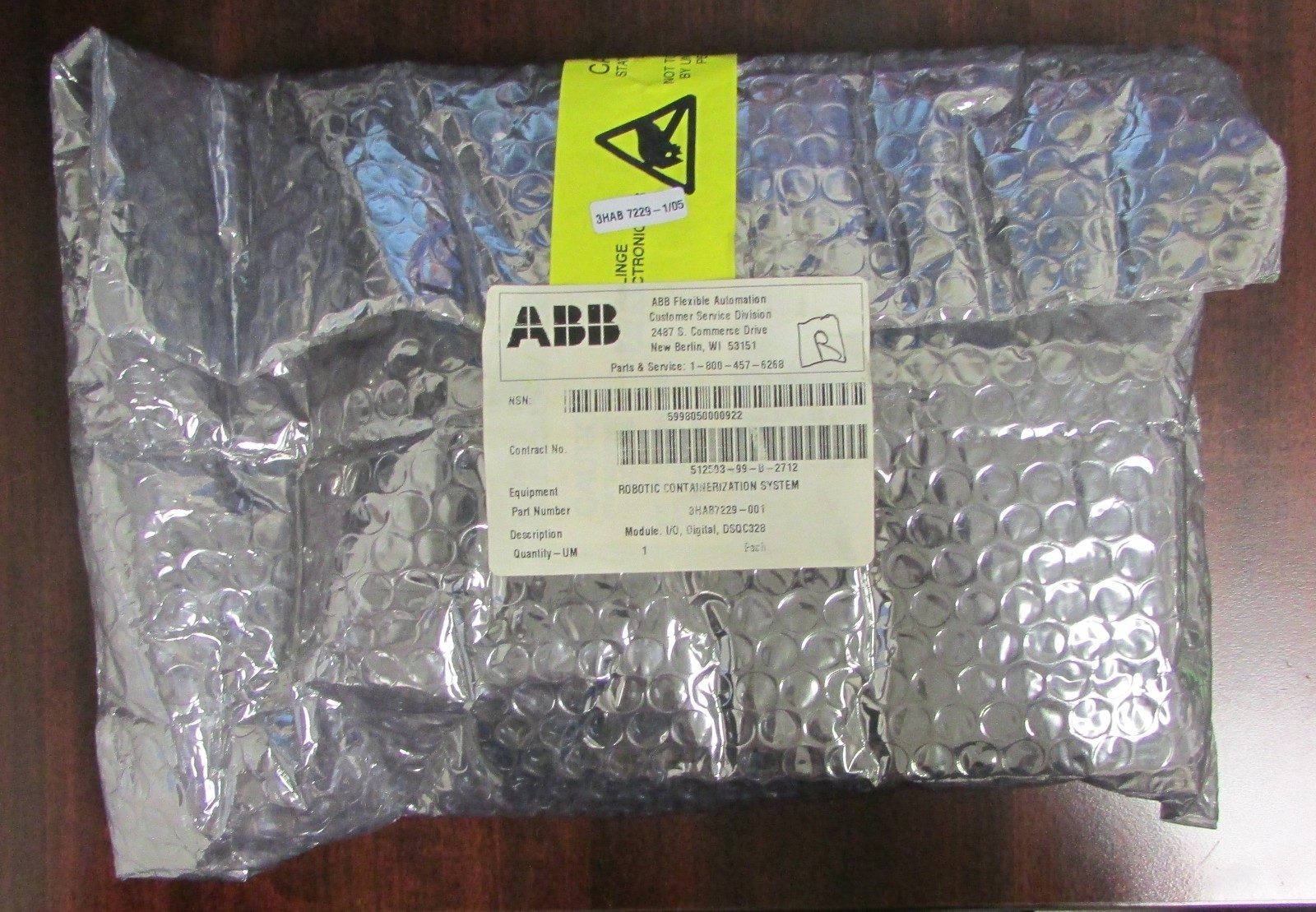ABB 3 HAB 7229 1 05 I/O Digital Module Robotics Control DSQC328 3 HAB7229 001