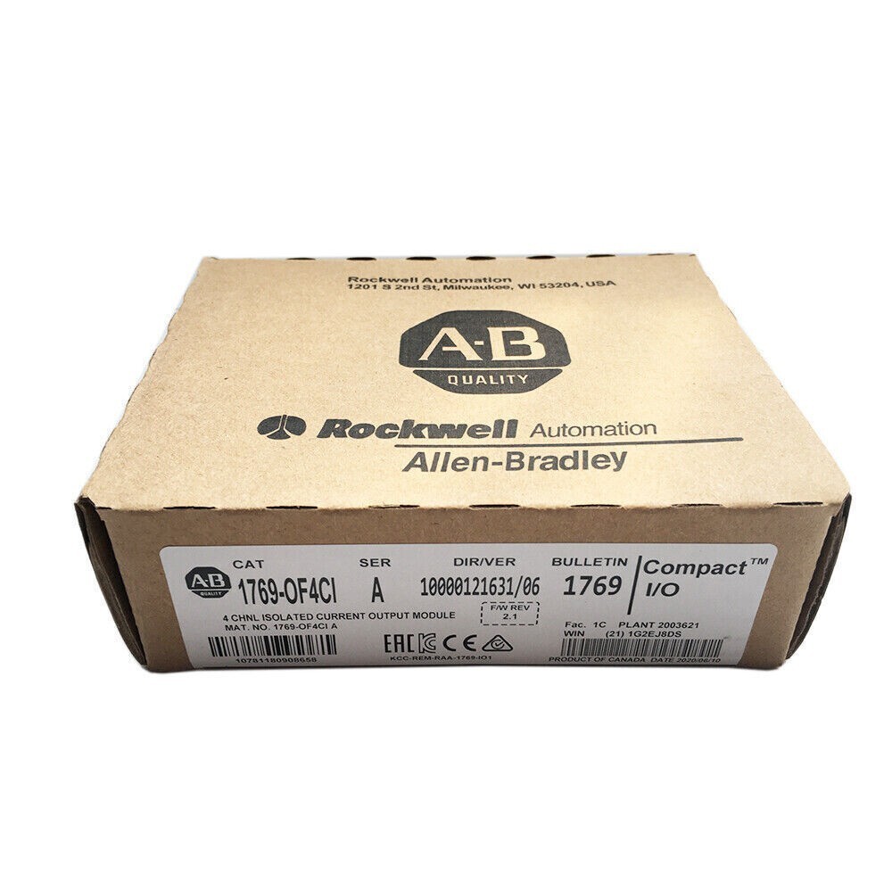 1769-OF4CI AB CompactLogix 4 Pt A/O Current Module 1769OF4CI New Factory Sealed