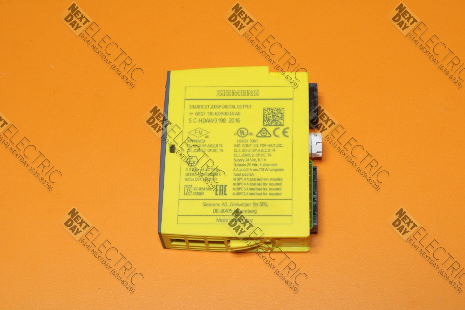 Siemens, 6ES7 136-6DB00-0CA0, Simatic Digital Output Module ET 200SP Card PLC