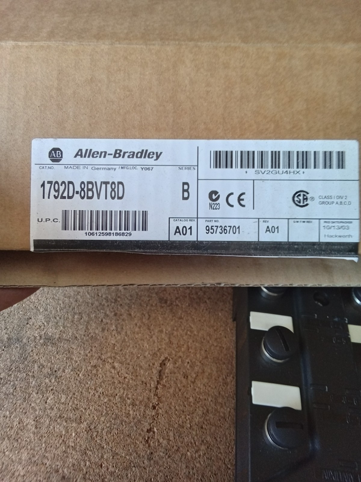 Allen Bradley 1792D-8BVT8D Series B