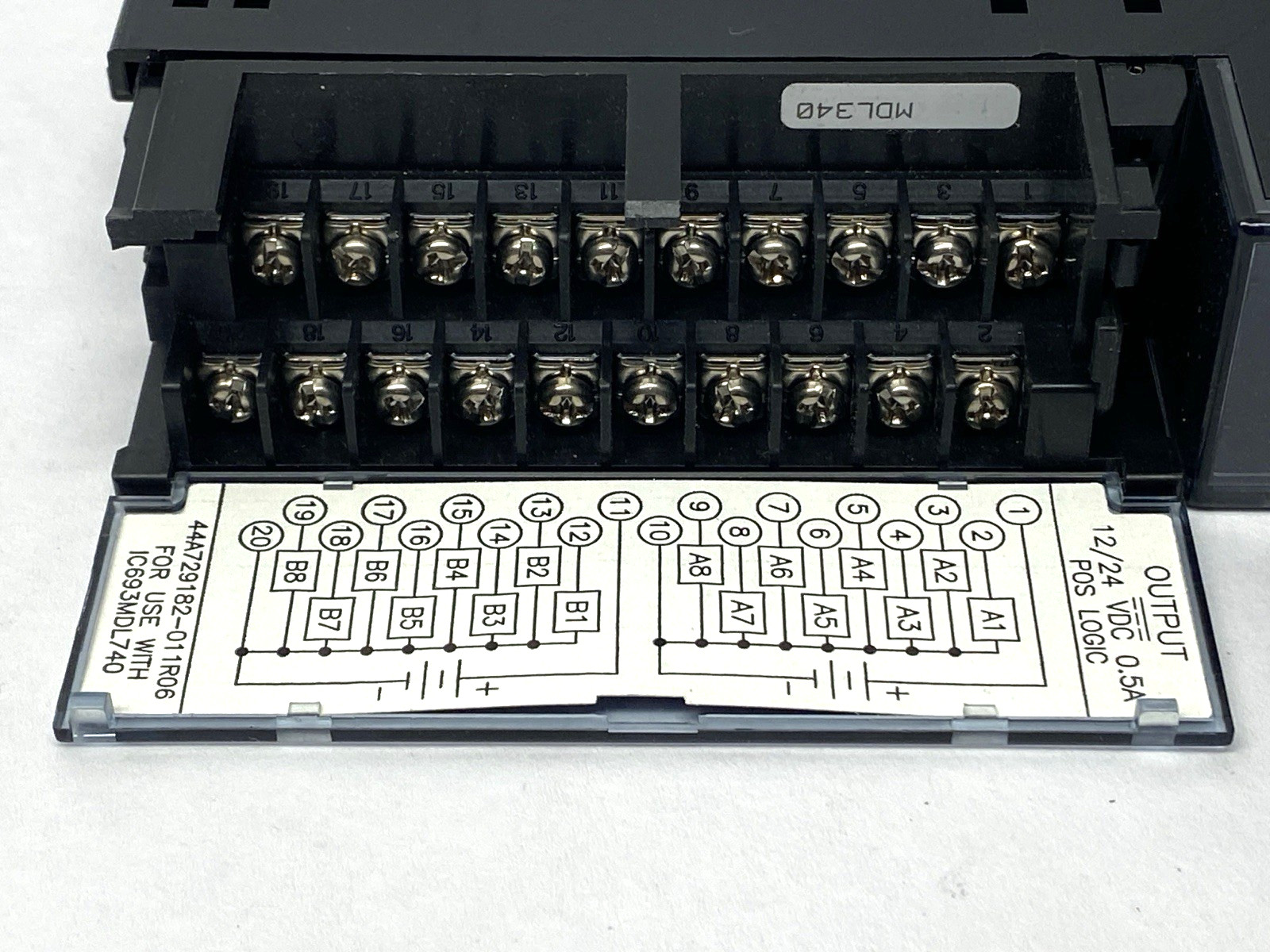 GE Fanuc IC693MDL740G Output Module 12/24VDC 0.5A 16PT POS LOGIC