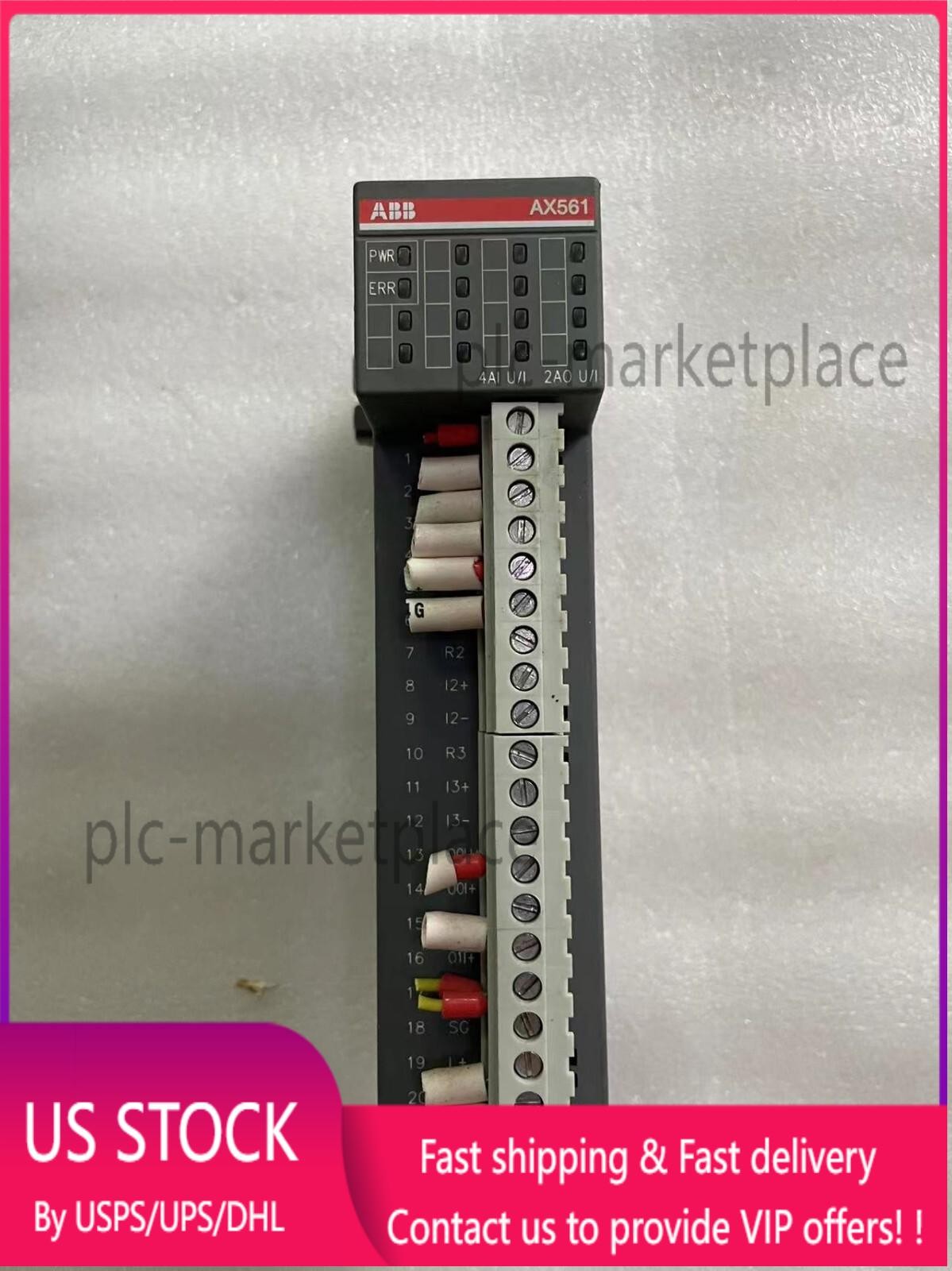 ABB PLC AX561 1TNE968902R1301 Analog Input Output Module US Free TAX