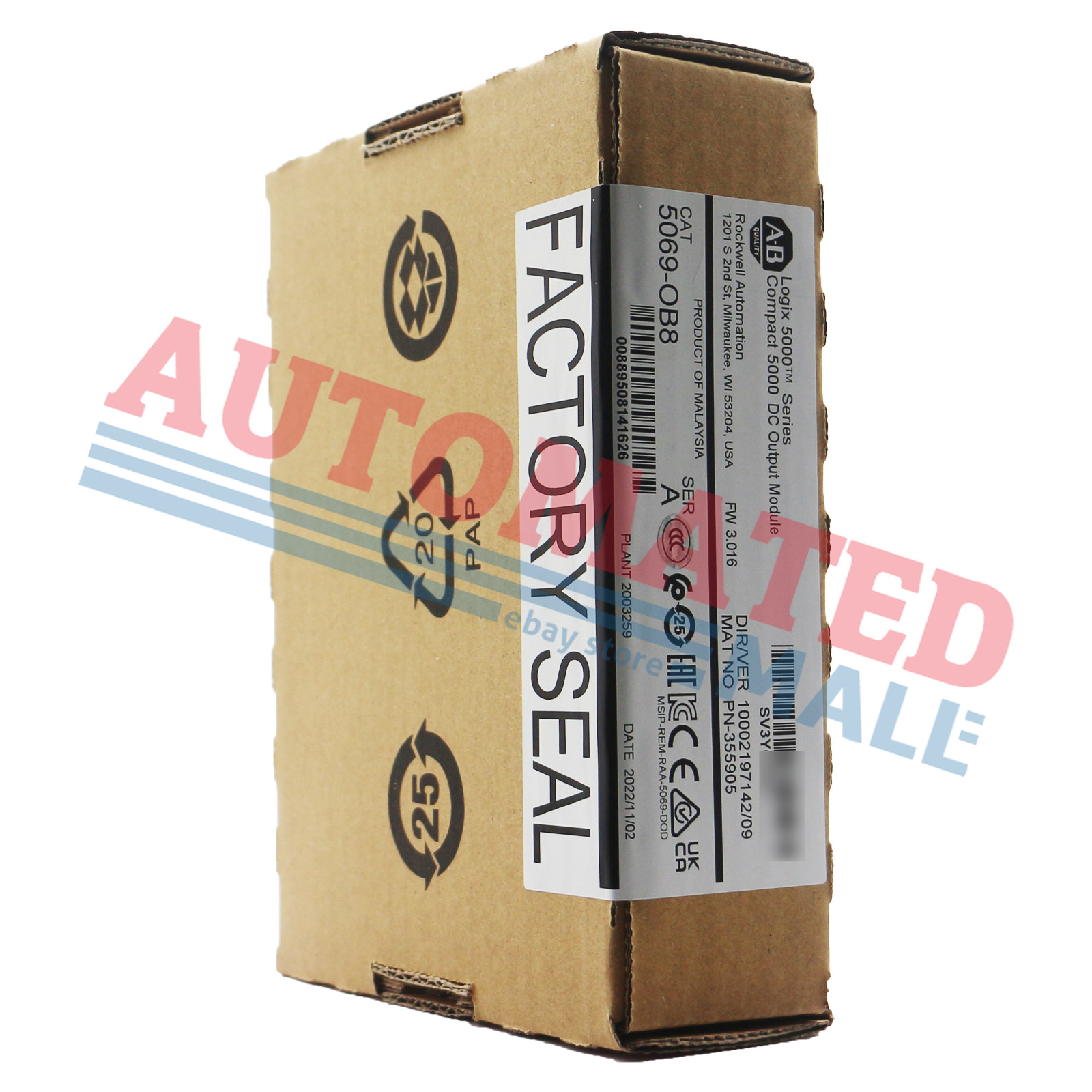**New**AB 5069-OB8 Compact I/O 8 channels Output Module Allen Bradley