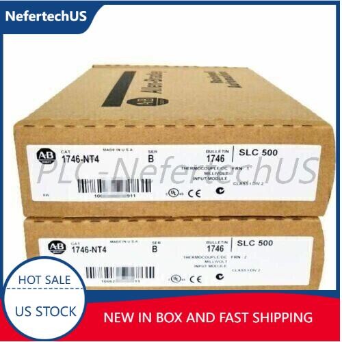 New Factory Sealed AB 1746-NT4 SLC 500 PLC Input Module 1746NT4 US Free Tax