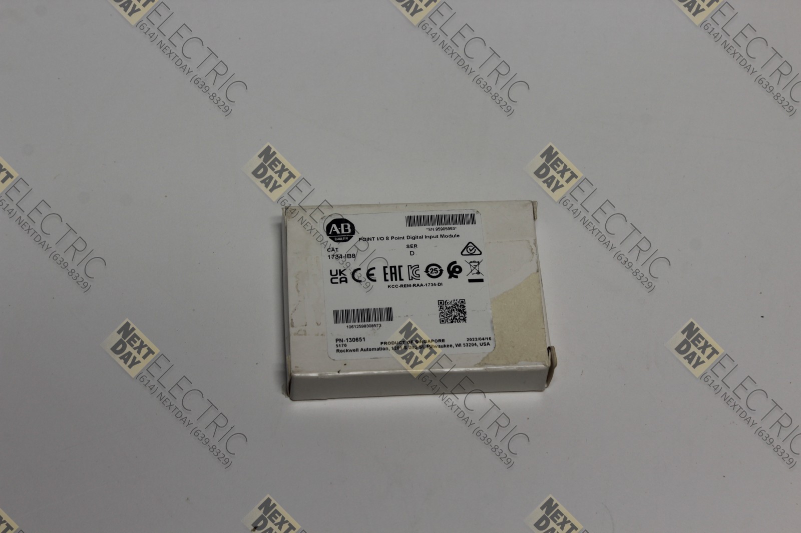 Allen Bradley, 1734-IB8, Digital Input Module PLC Card SER D OEM Surplus USA