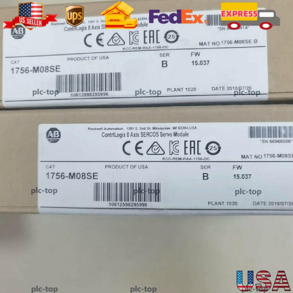 nEW IN BOX Allen Bradley 1756-M08SE / B ControlLogix 8 Axis Sercos Servo Module
