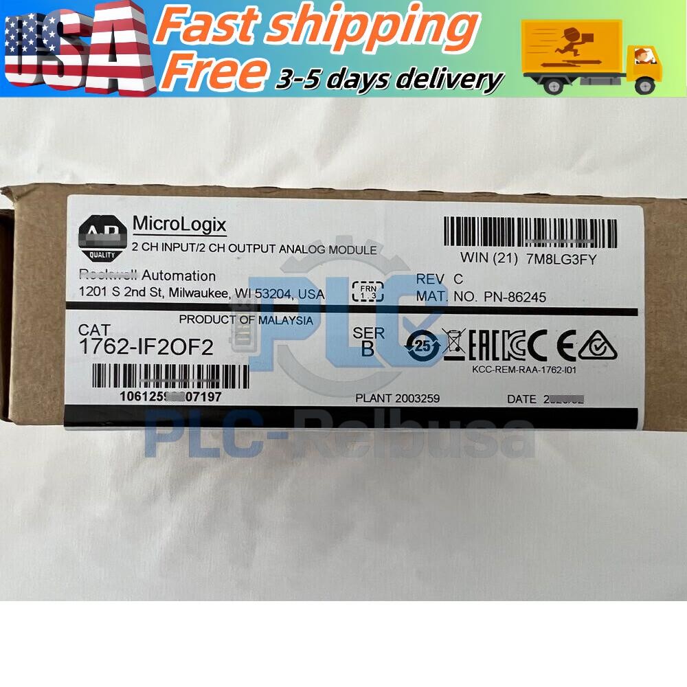 New AB 1762-IF20F2 Sealed Allen Bradley 1200 I/O Module 1762-IF2OF2 US Free Tax