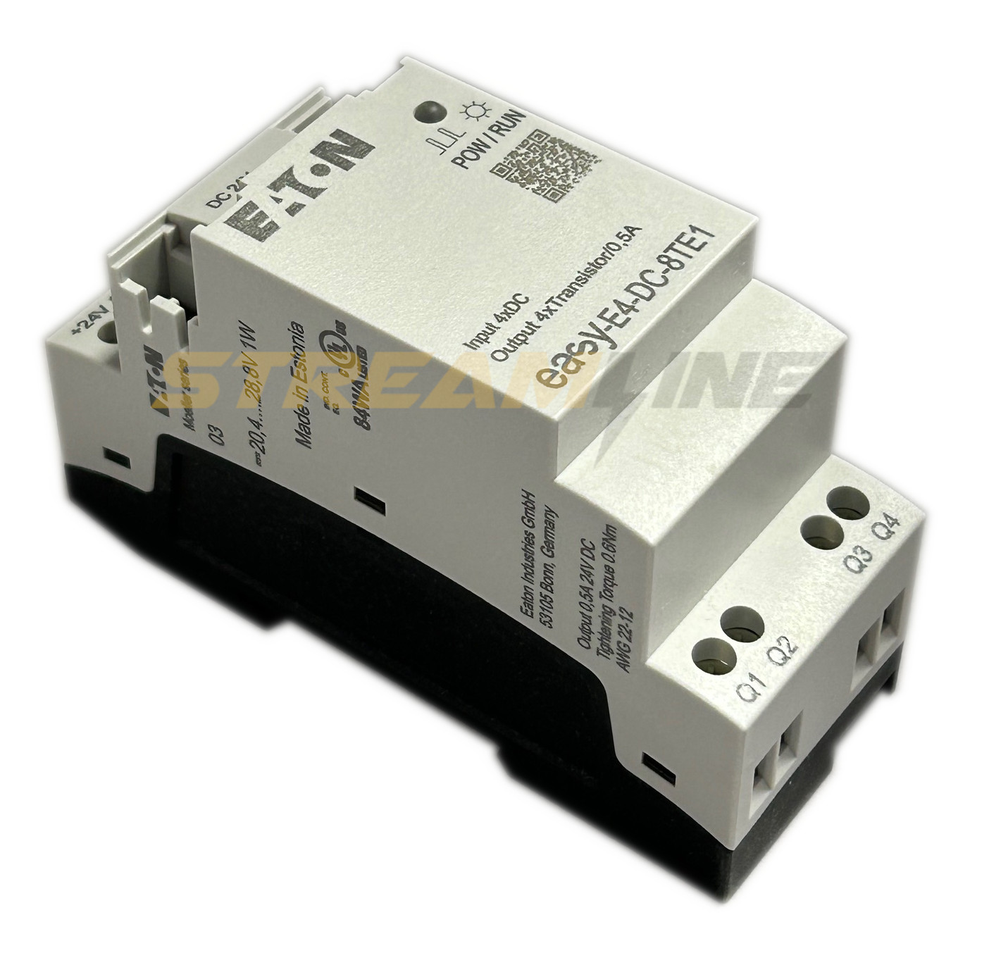 Eaton EASY-E4-DC-8TE1 I/O expansion, 24 Vdc Supply Voltage, 4 Digital Inputs