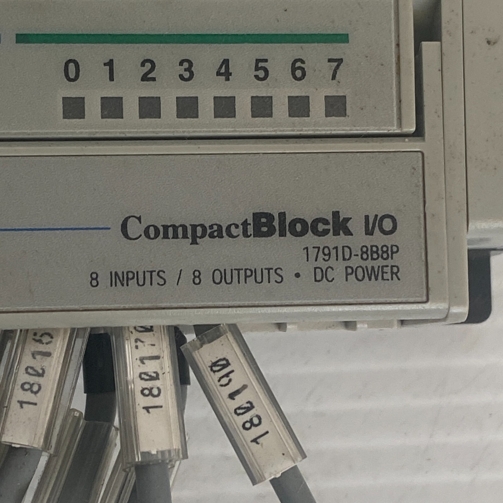 Allen Bradley 1791D-8B8P Ser D Rev C01 97240473 CompactBlock I/O PLC Module