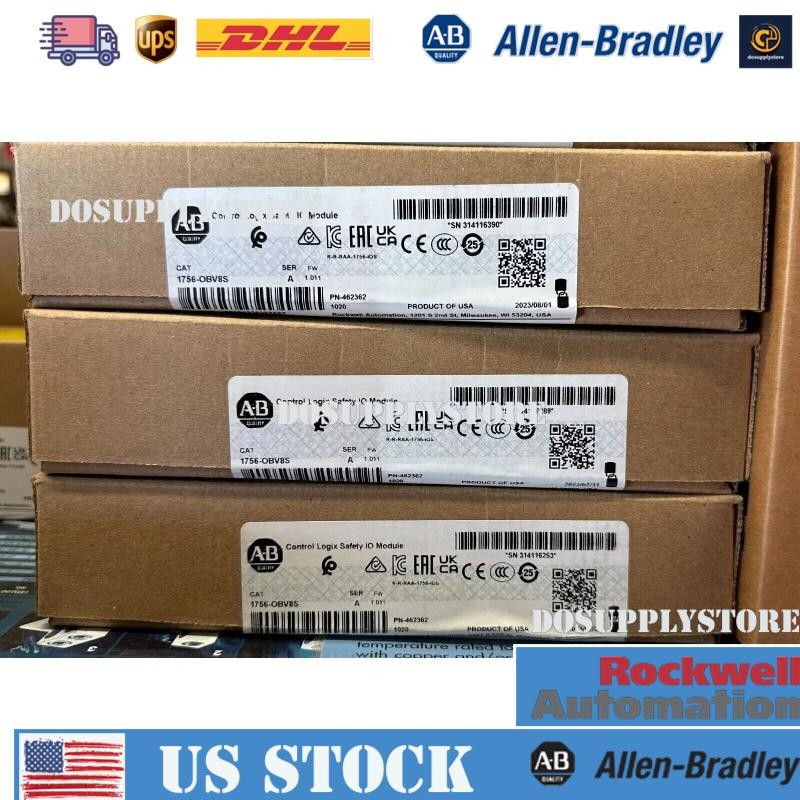 AB 1756-OBV8S ControlLogix Safety I/O Module 1756OBV8S New Sealed US Free Tax
