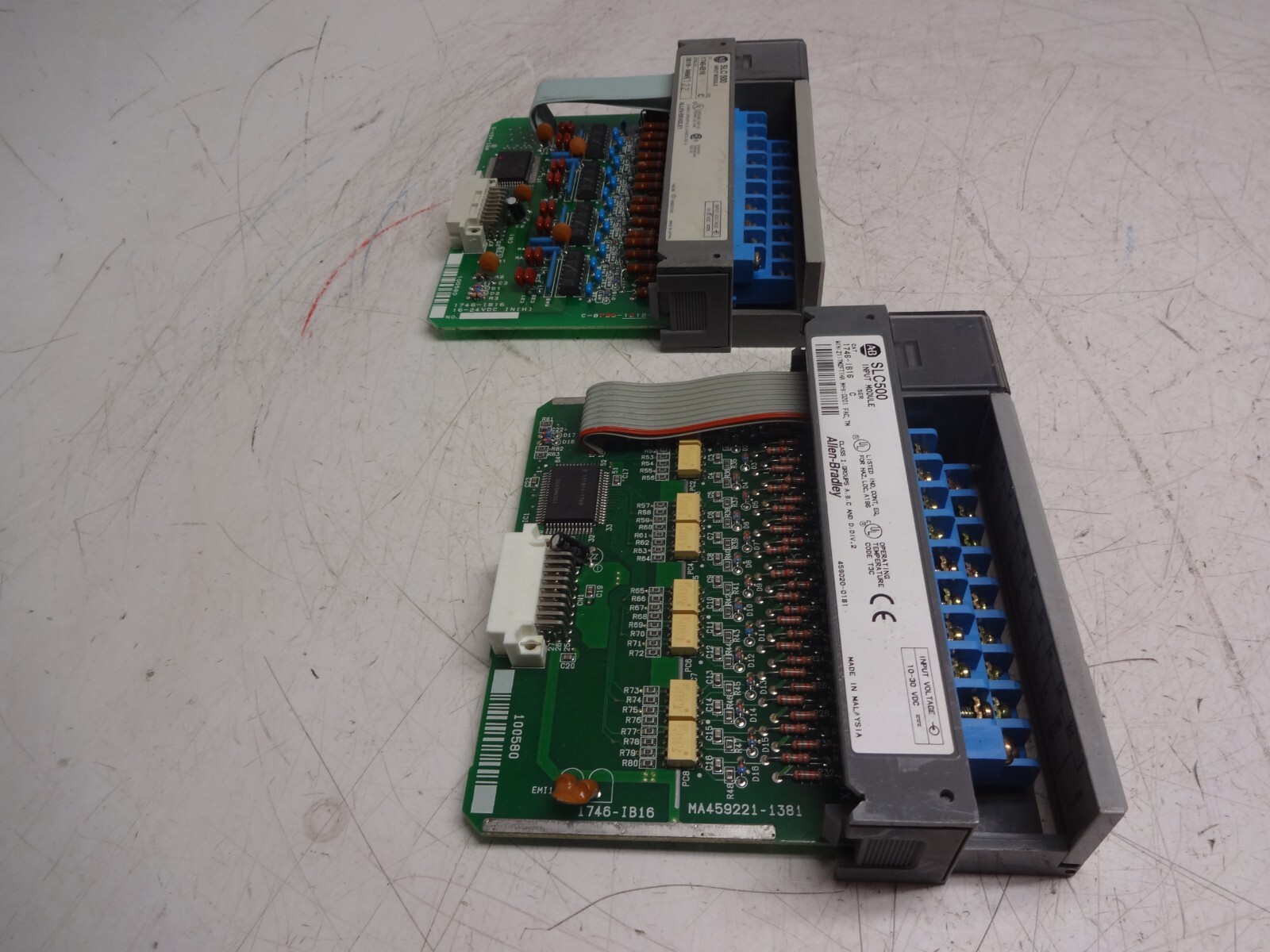 Lot Of 2 Allen Bradley 1746-ib16 Input Module