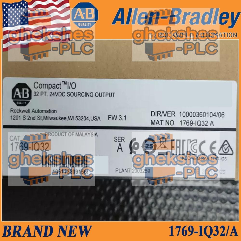New Sealed NEW PLC 1769-IQ32 SER A CompactLogix 24V DC Input Module