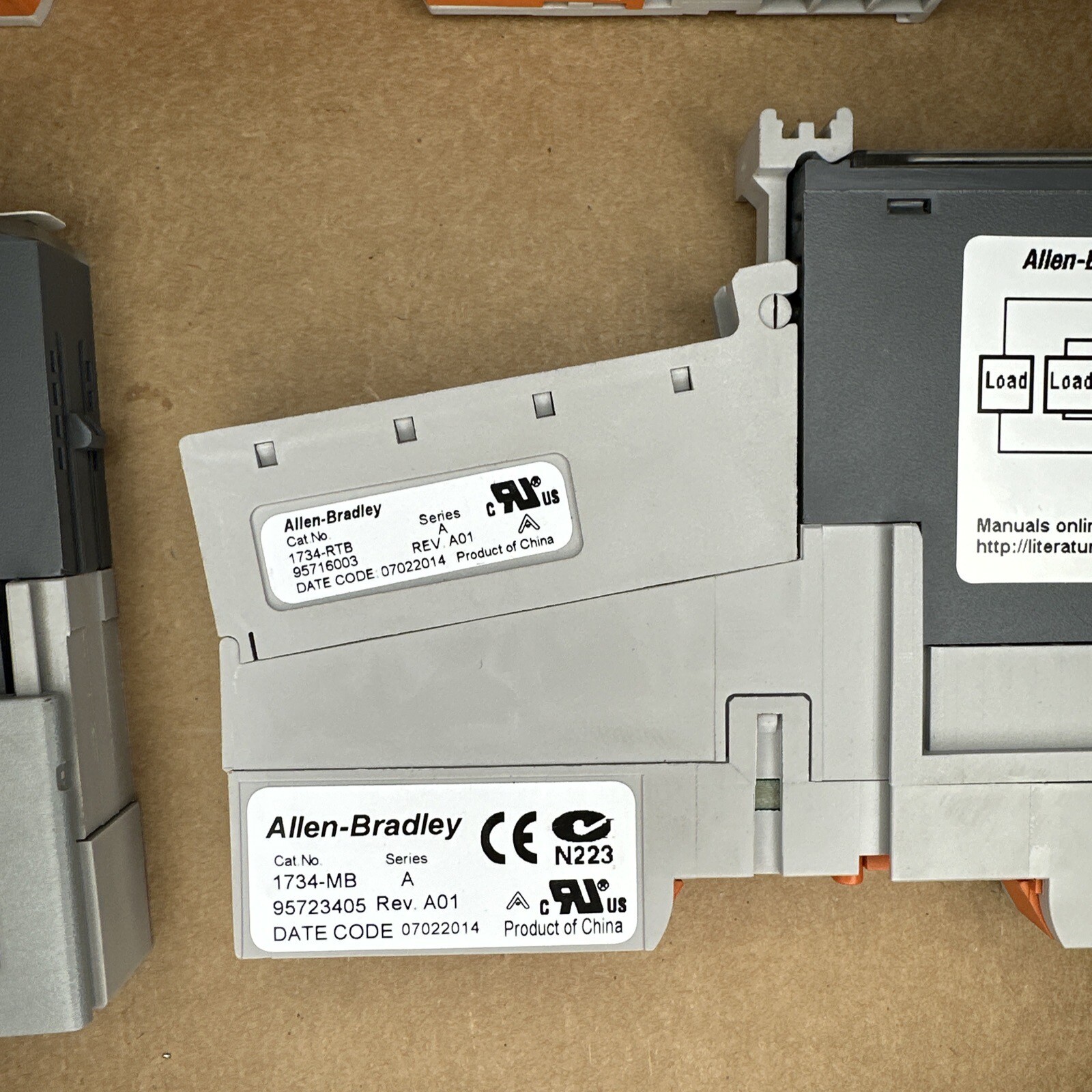 Allen Bradley LOT 1734-MB 1734-RTB 1734-IB8 1734-OB4E Point I/O Output Module