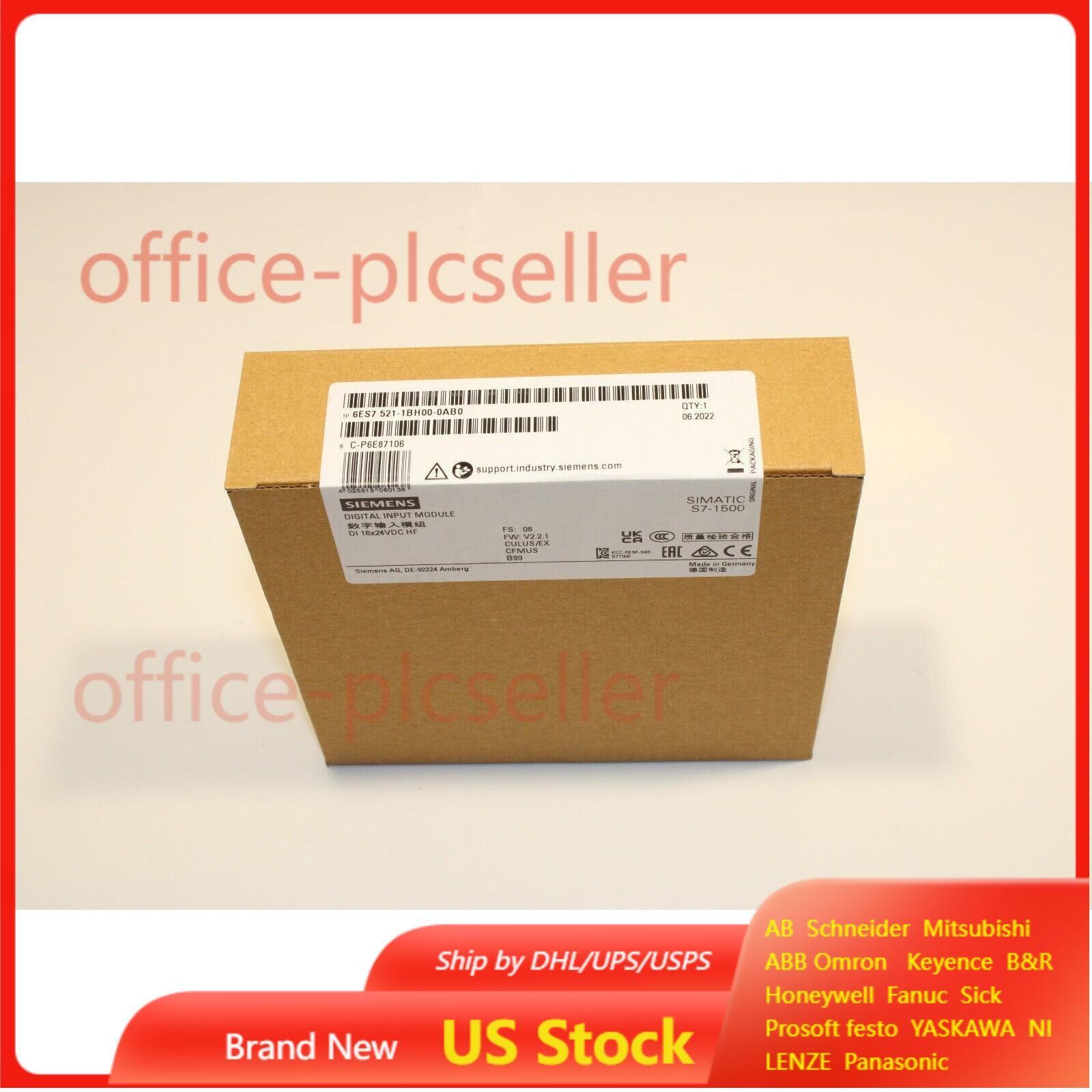 New Siemens SIMATIC S7-1500 digital input 6ES7521-1BH00-0AB0 6ES7 521-1BH00-0AB0
