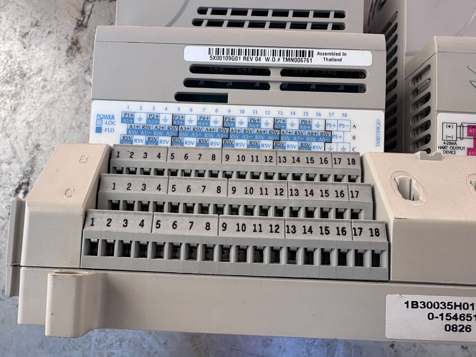Ovation 5X00106G01 & 5X00062G01 Analog Input Fast / Analog Output Hart