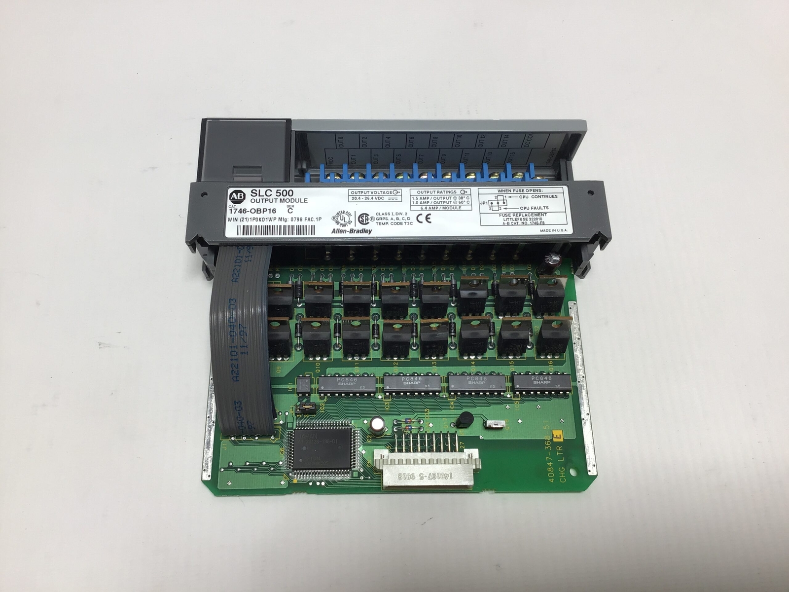 Allen-Bradley 1746-OBP16 – SLC500 Output Module Series C 20.4-26.4VDC 