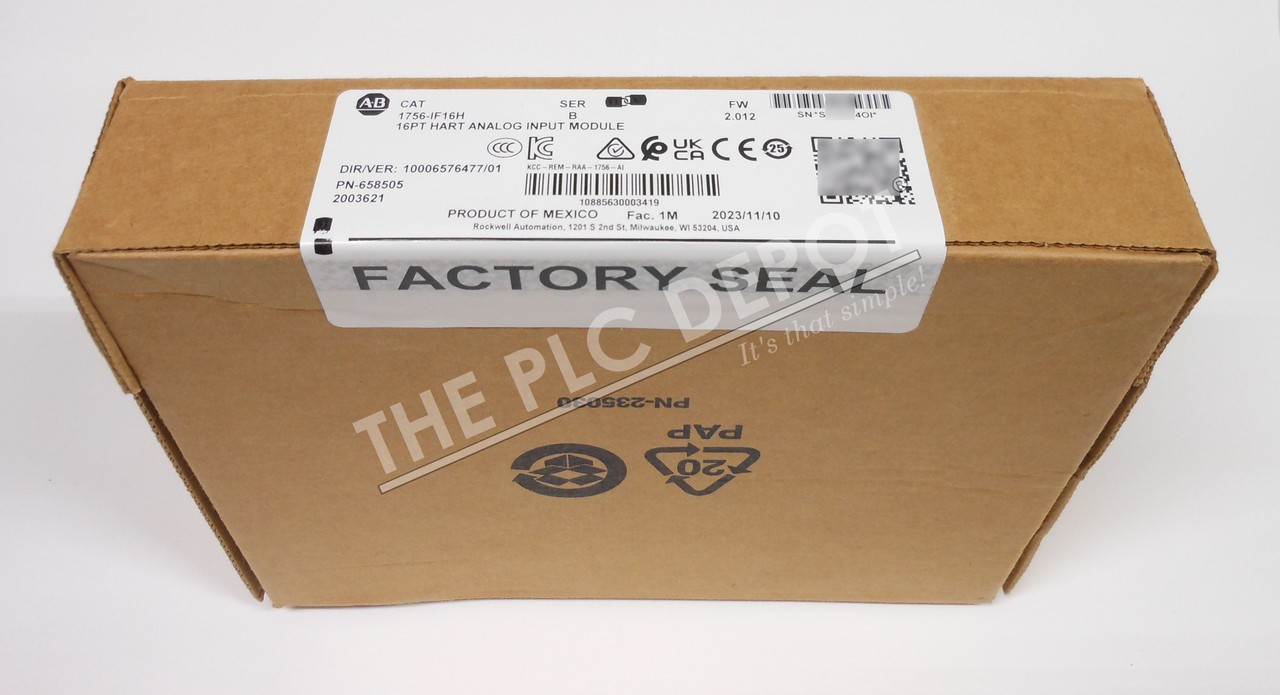 AUTHENTICITY GUARANTEED! 2023 FACTORY SEALED Allen Bradley 1756-IF16H HART #QTY