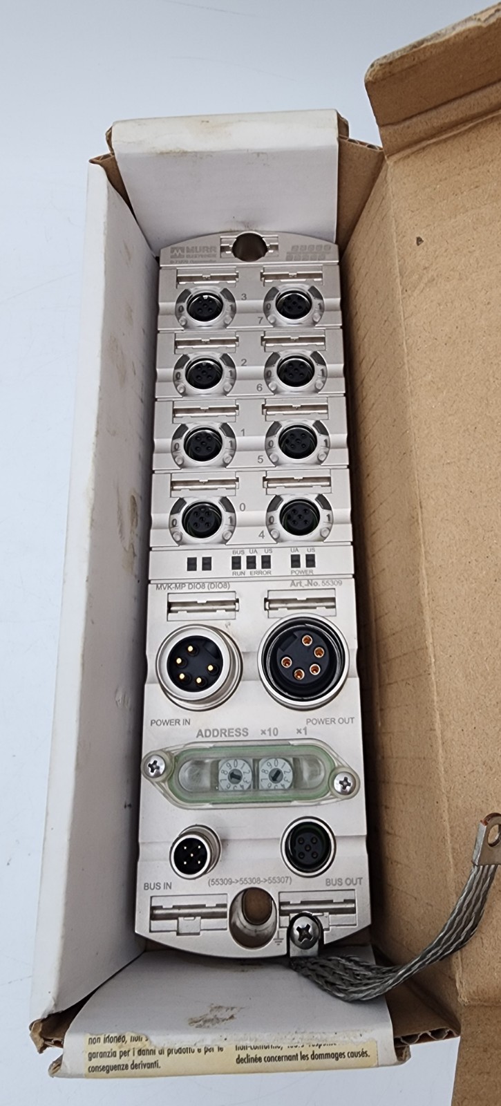 MURR 55309 / MVK I/O COMPACT MODULE METAL PROFIBUS DP 16 *NDA AVAILABLE*