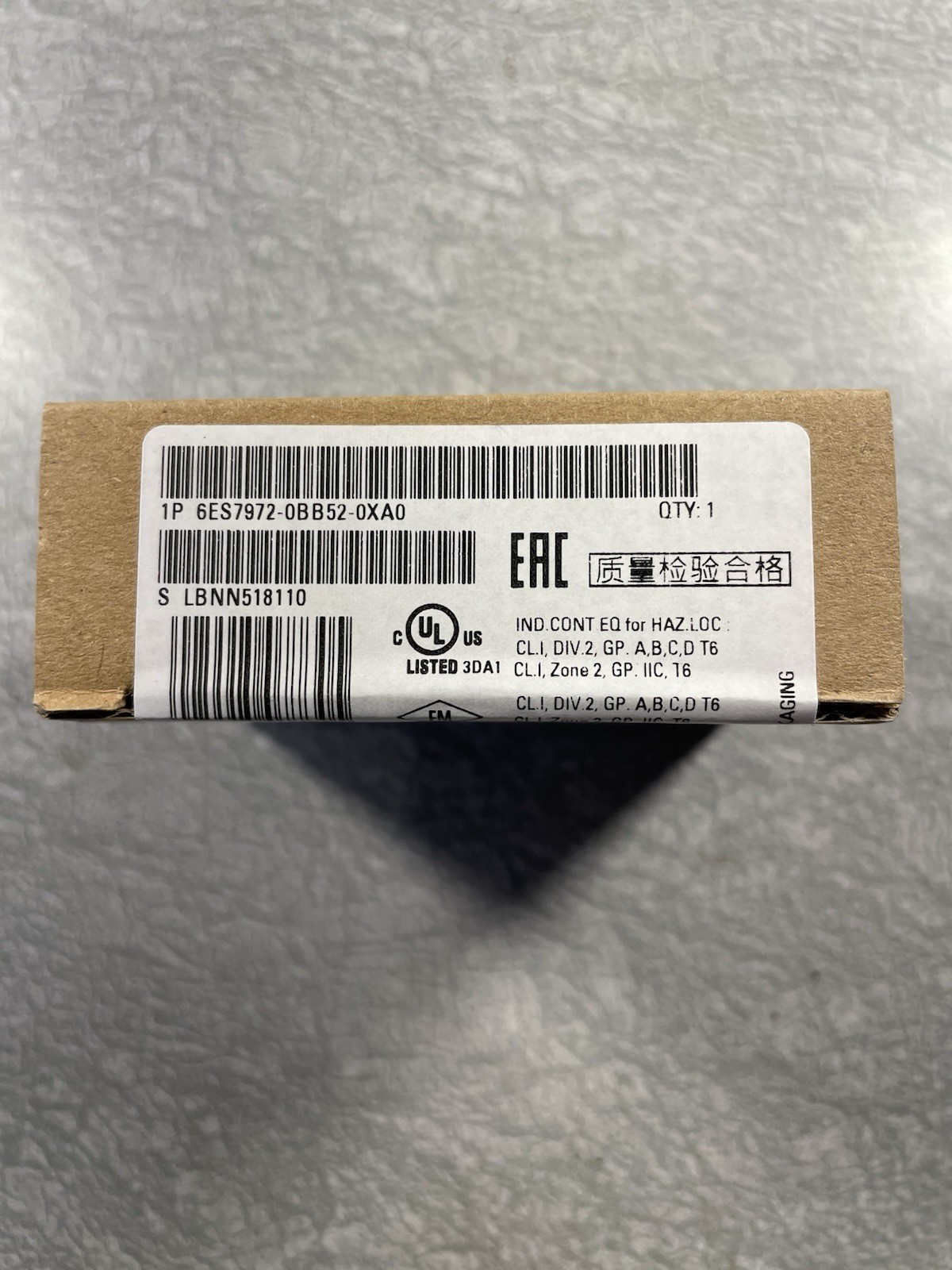 Siemens Bus Connector Profibus DP 6ES7972-0BB52-0XA0 New In Box