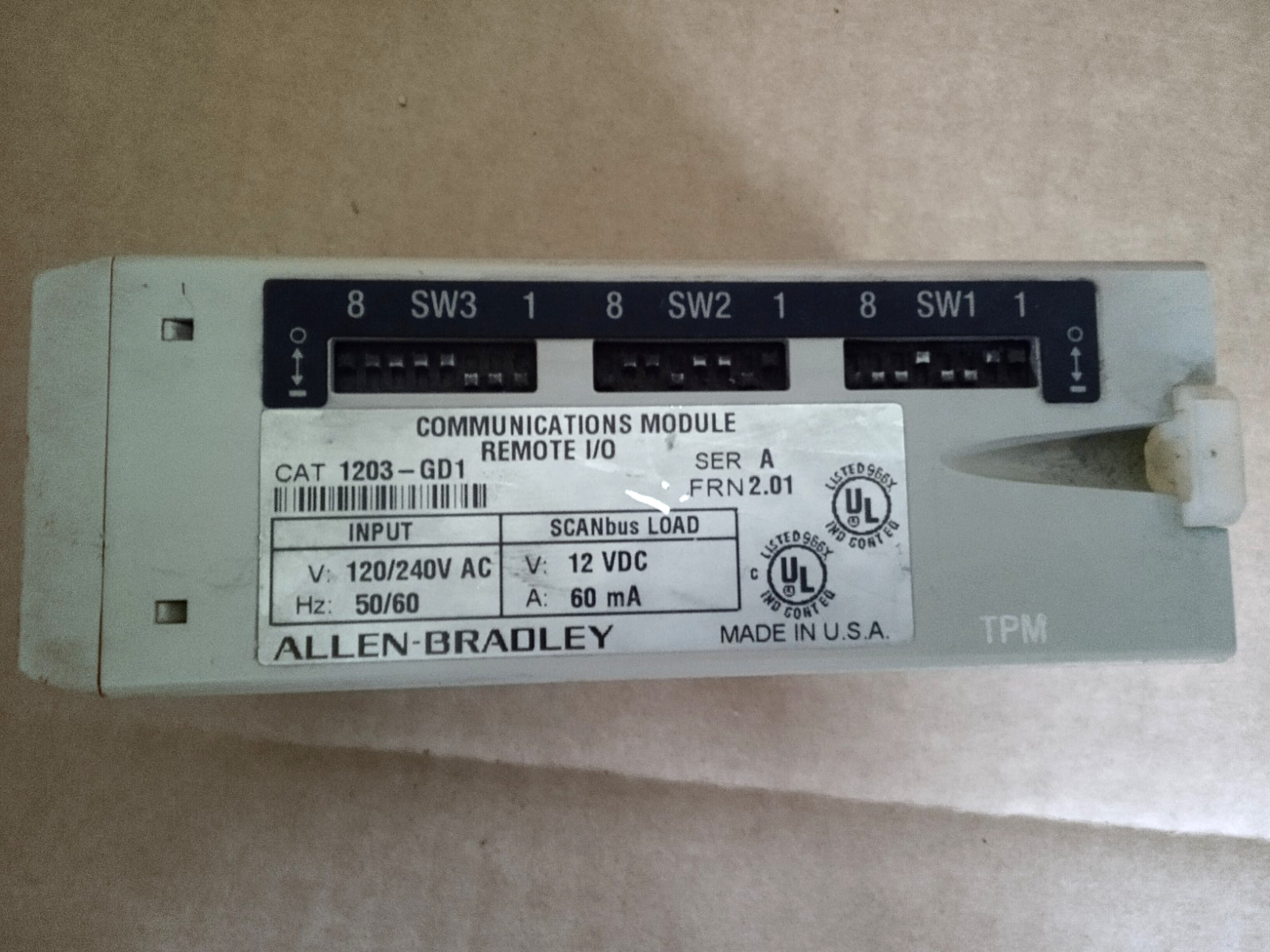 Allen-Bradley 1203-GD1 Ser.A Communications Module Remote I/O
