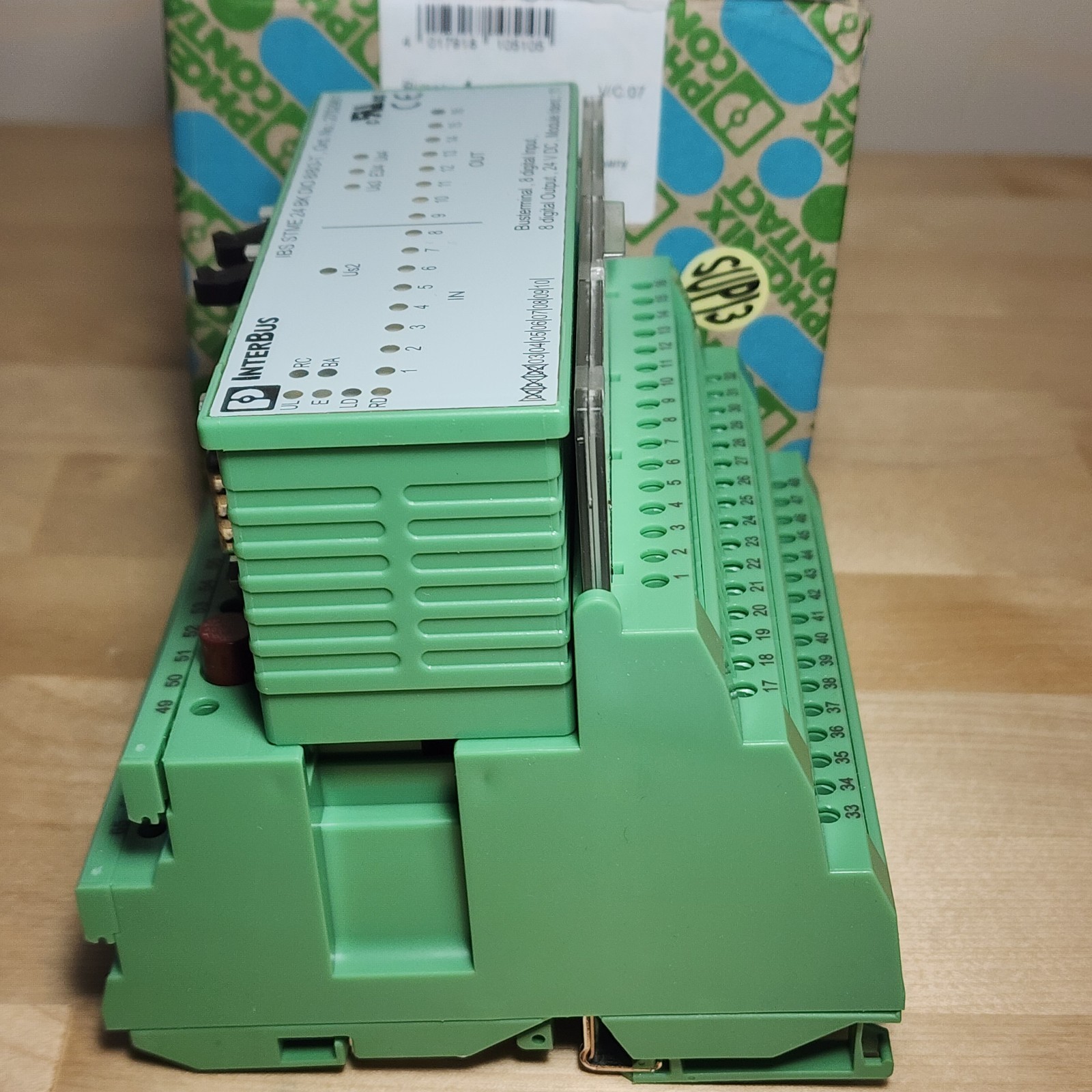 Phoenix Contact 2752411 IBS ST 24 BK DIO 8/8/3-T Bus Coupler I/O Module 8DI 8DO