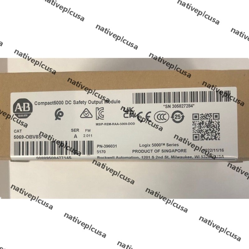 AB 5069-OBV8S A Compact I/O 8-Ch Safety Output Module 5069OBV8S US Free Tax