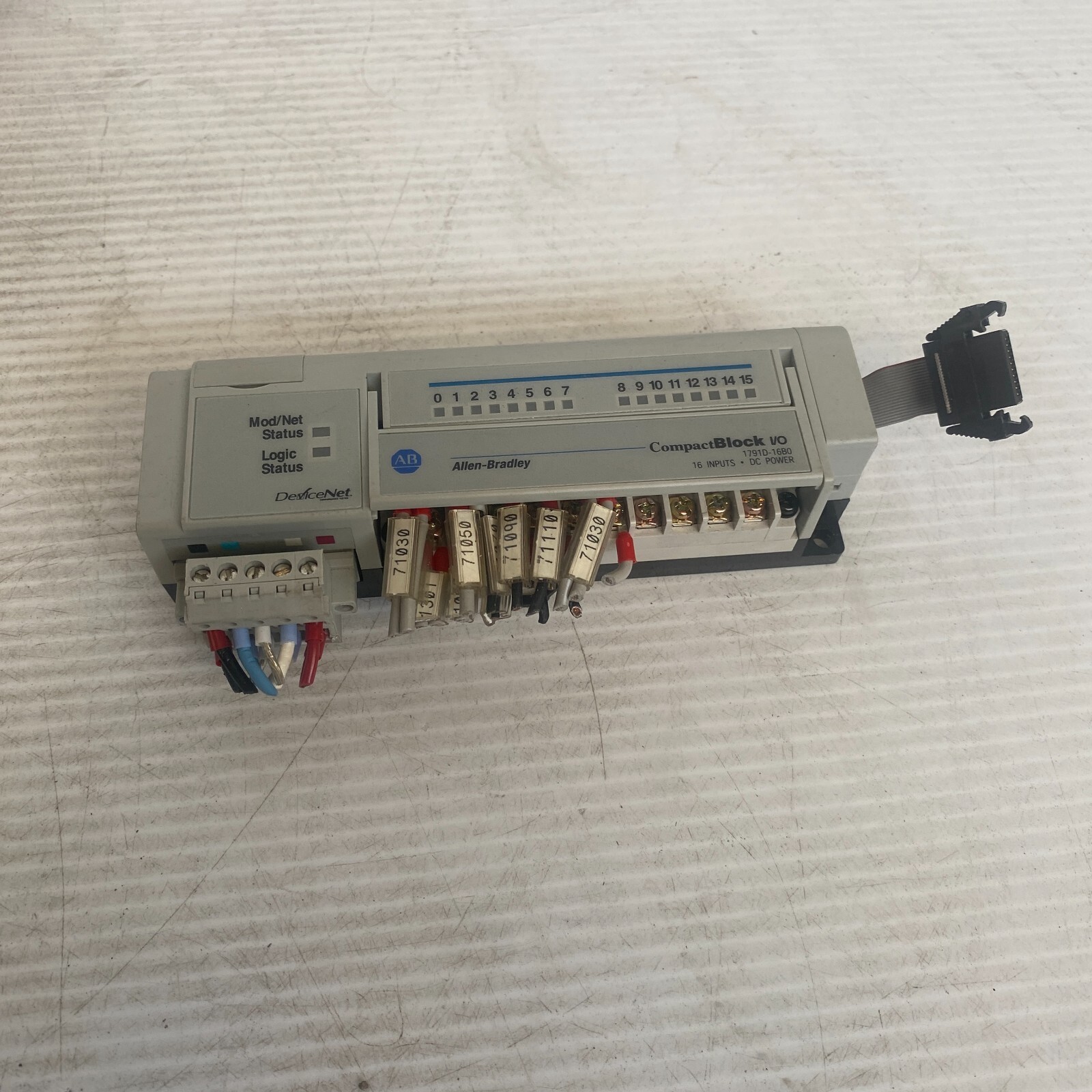 Allen Bradley 1791D-16B0 Ser D Rev C01 97239673 CompactBlock I/O PLC Module