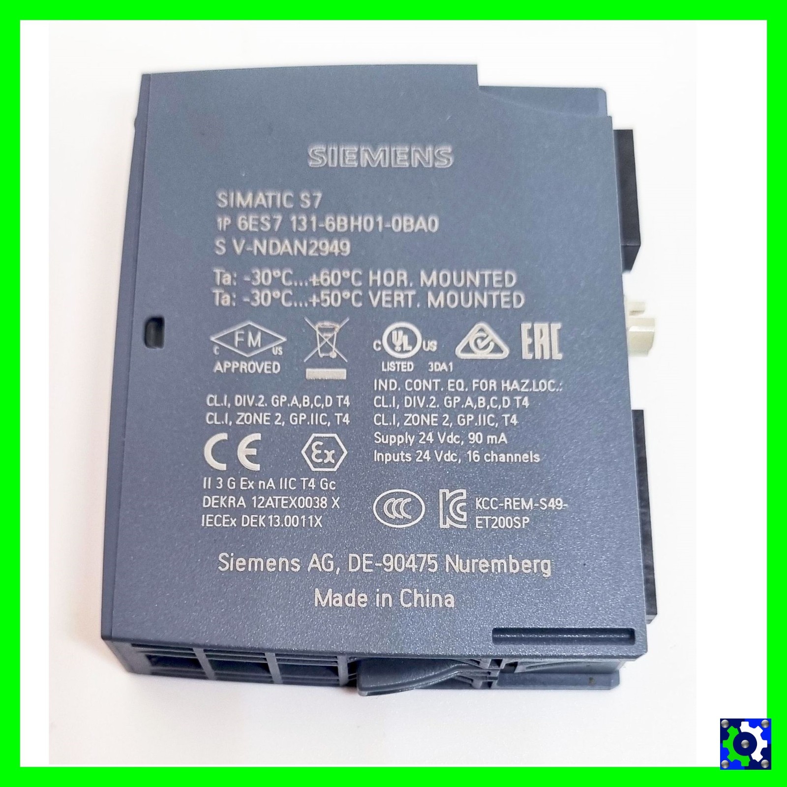 Siemens Simatic 16 x Digital Input Module 6ES7131-6BH01-0BA0 6ES71316BH010BA0