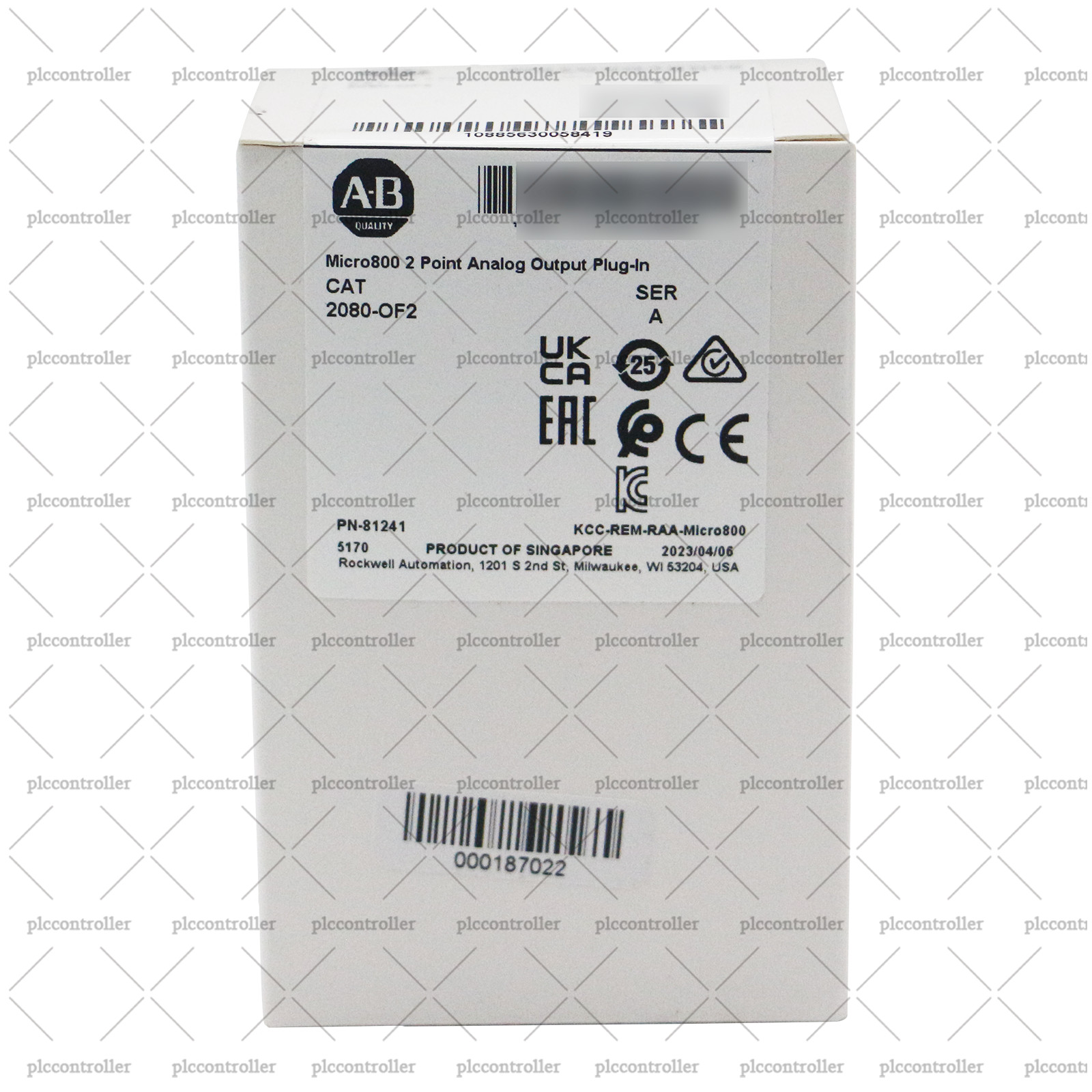 New Allen-Bradley 2080-OF2 Micro800 2 Point Analog Output Plug-In