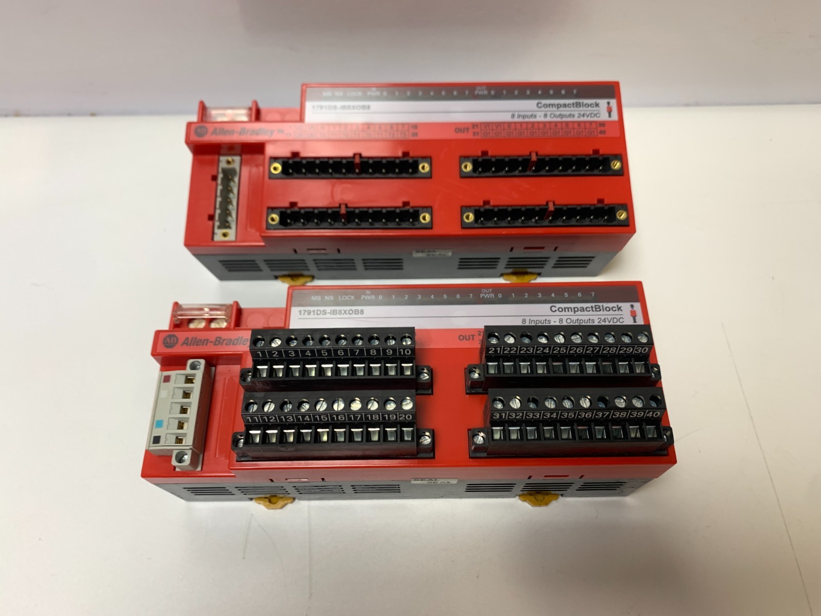 [Lot of 2] Allen-Bradley 1791DS-IB8XOB8 Compact Block I/O Modules
