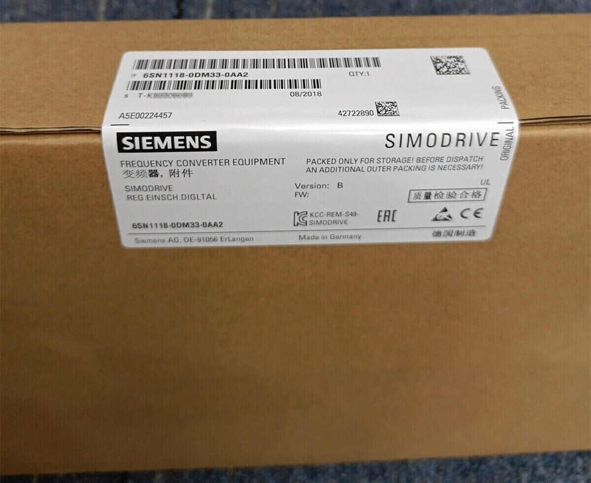 6SN1118-0DM33-0AA2 Neu Siemens SIMODRIVE 611 Modul 6SN1118-0DM33-0AA2