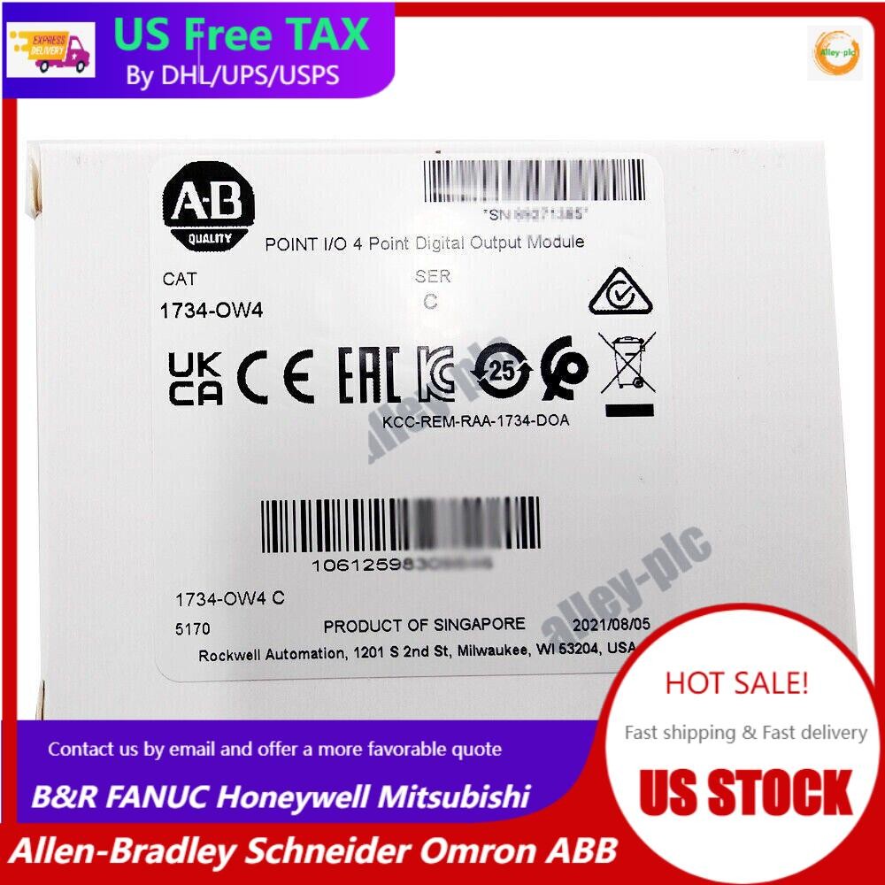New AB 1734-OW4 POINT I/O 4 Point Digital Output Module 1734OW4 US Free Tax