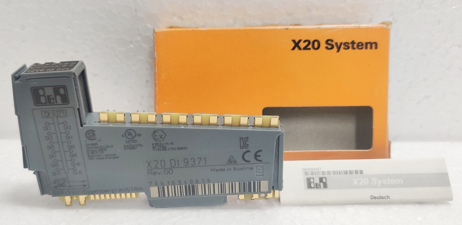 B&R X20DI9371 Rev. GO X20 System Digital Input Module