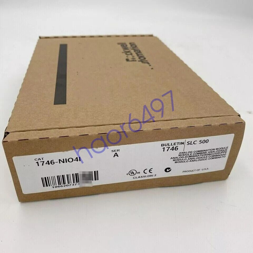 New Factroy Sealed AB 1746-NIO4I SLC 500 Analog Output Module 1746NIO4I