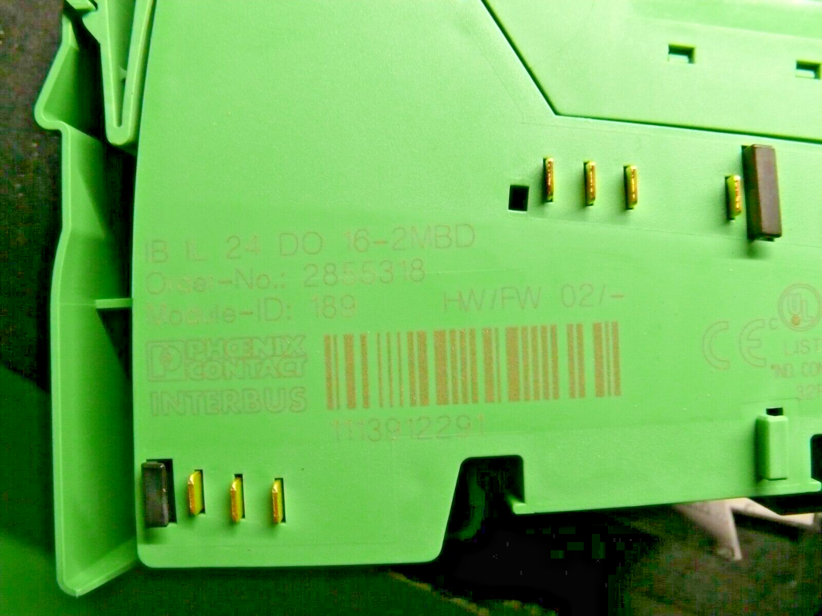 PHOENIX CONTACT MODULE ID: 189 Mod: IB IL 24 DO16-2MBD-PAC 2855318 NEW Original Packaging