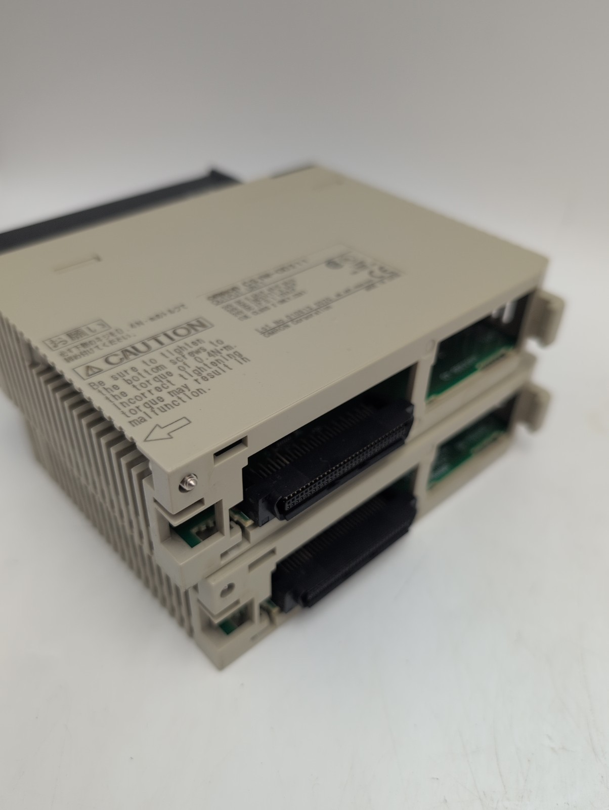 Lot of 2 Omron CS1W-ID211 & CS1W-OD211 PLC I/O Modules Input Output Units CS1…
