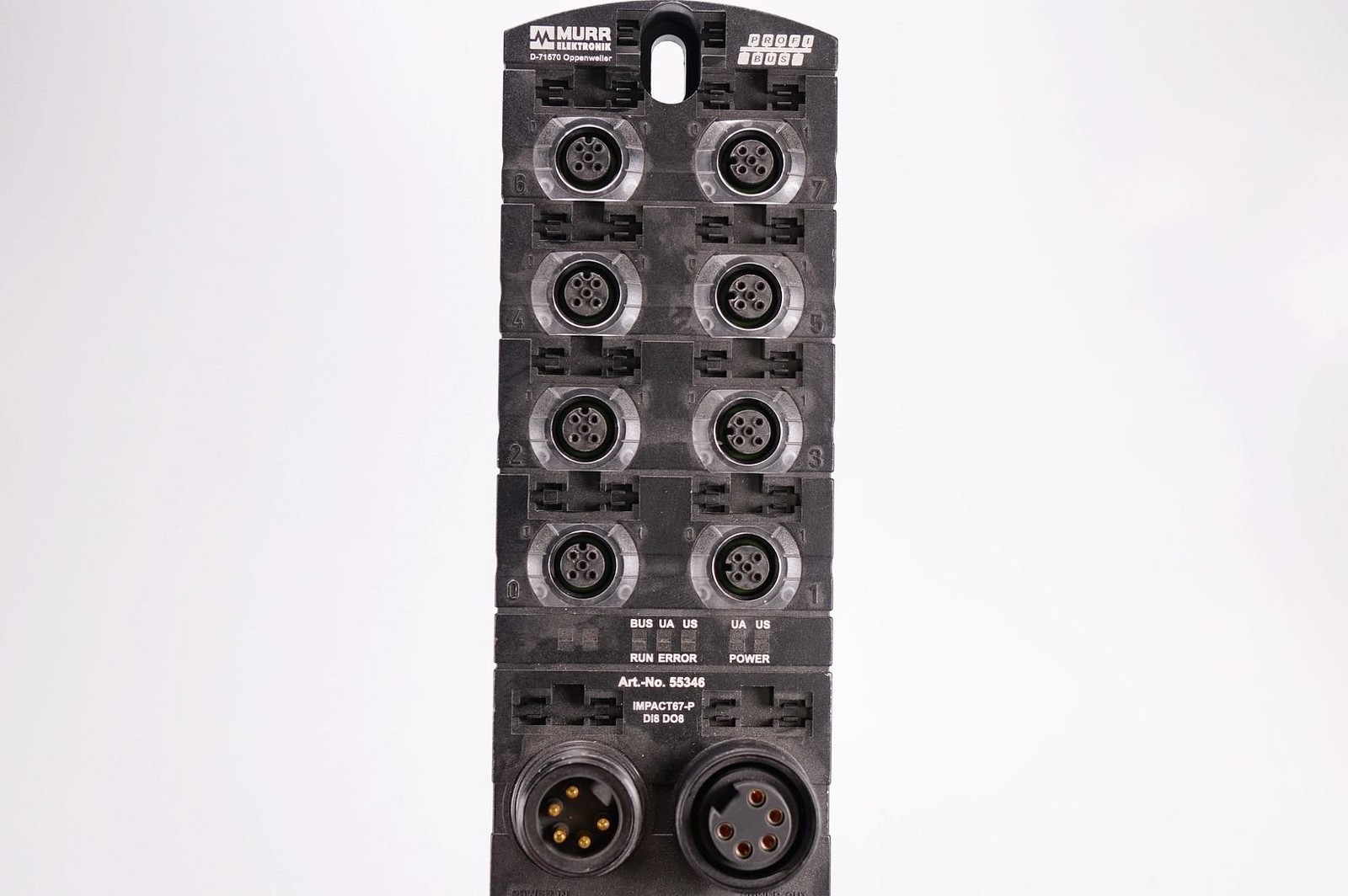 MURR ELEKTRONIK 55346 IMPACT67 Compact Module, DI8 DO8 M12