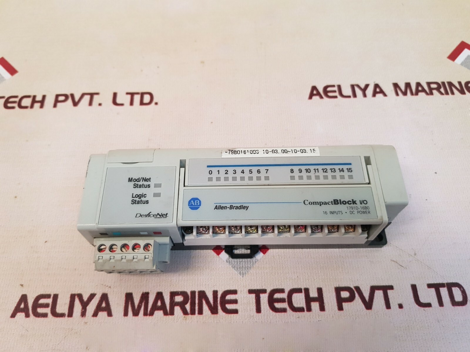 Allen-Bradley 1791D-16B0 16 Inputs Compact Block I/O Devicenet 459020-304C