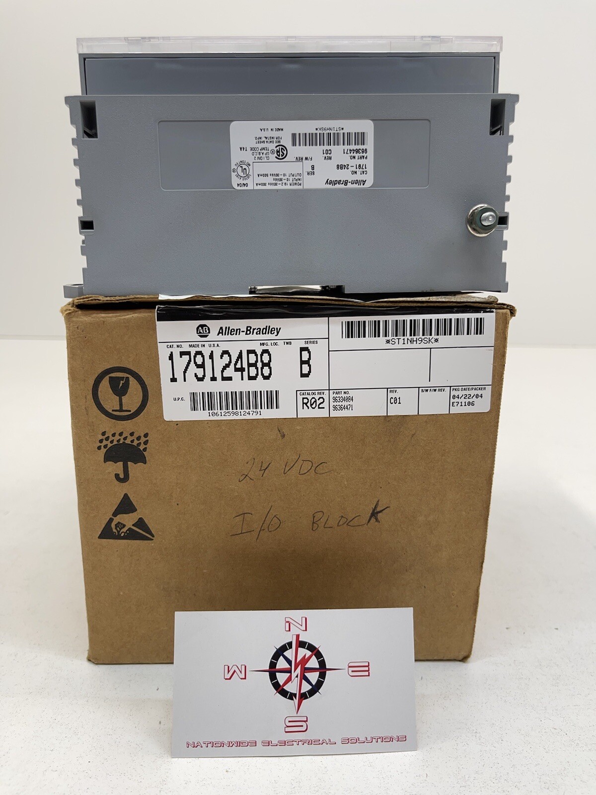 Allen Bradley 1791-24B8 Ser. B I/O Module – New Open Box *No Terminal Blocks*