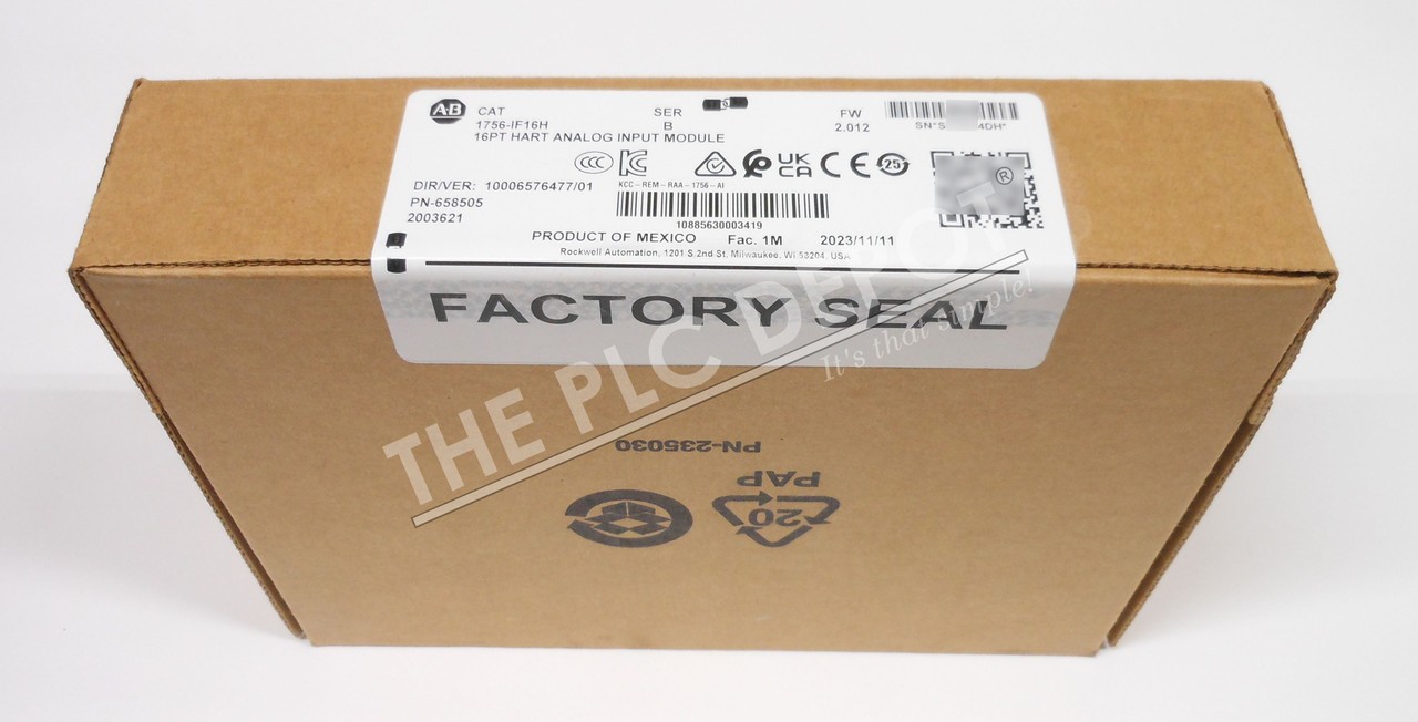 AUTHENTICITY GUARANTEED! 2023 FACTORY SEALED Allen Bradley 1756-IF16H HART #QTY