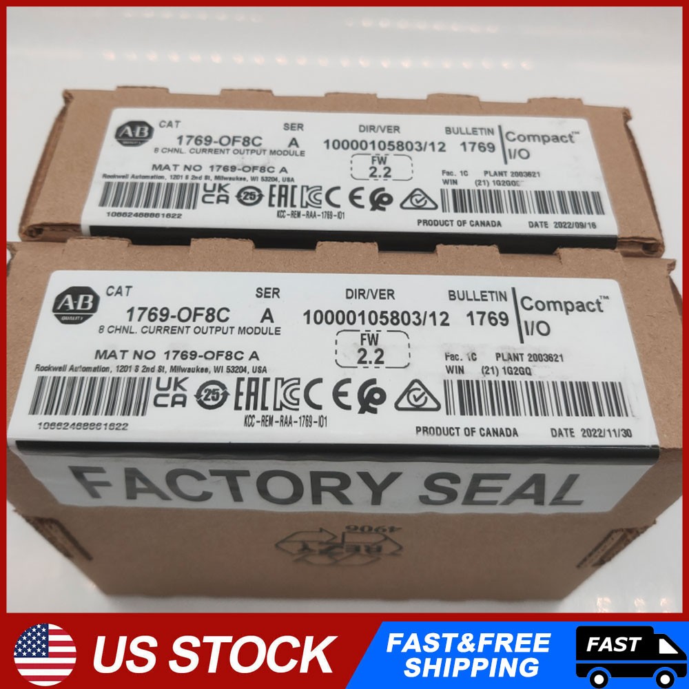 AB 1769-OF8C /A CompactLogix 8-Ch Analog Output Current Module