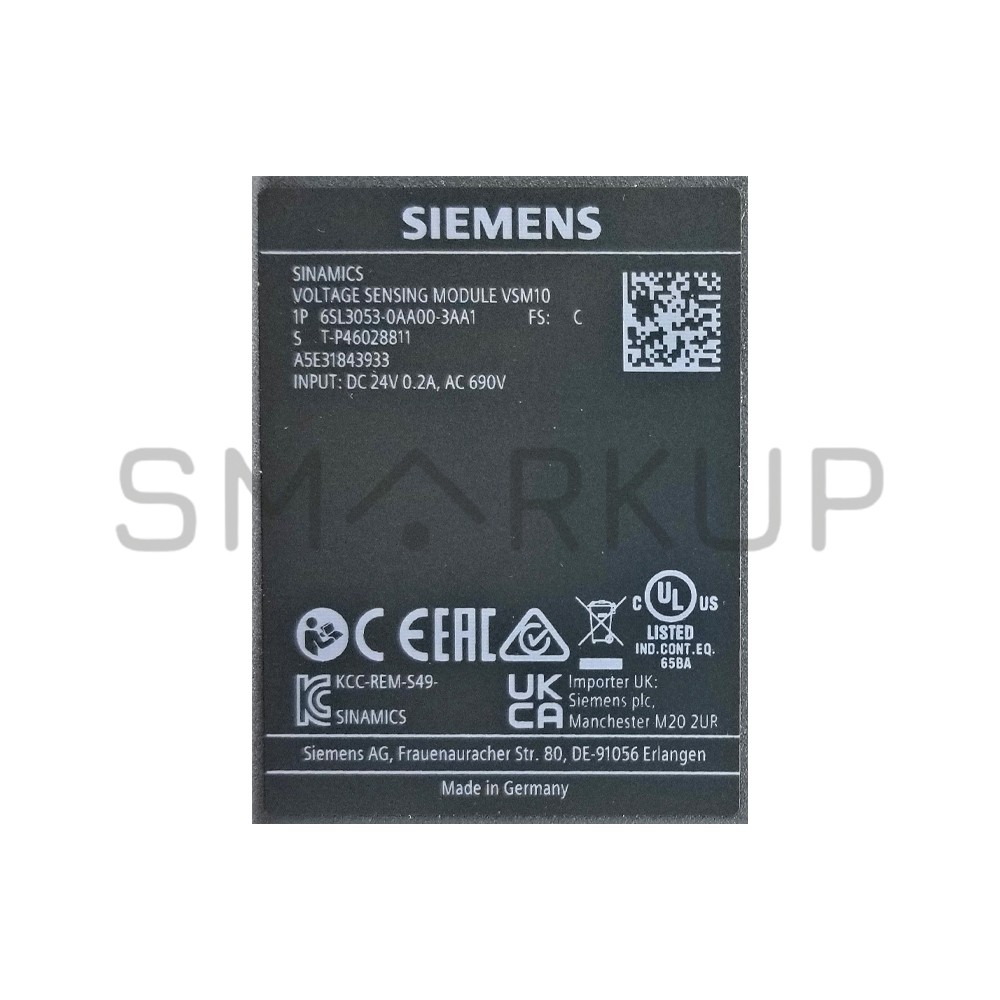 New In Box SIEMENS 6SL3053-0AA00-3AA1 Sinamics Voltage Sensing Module