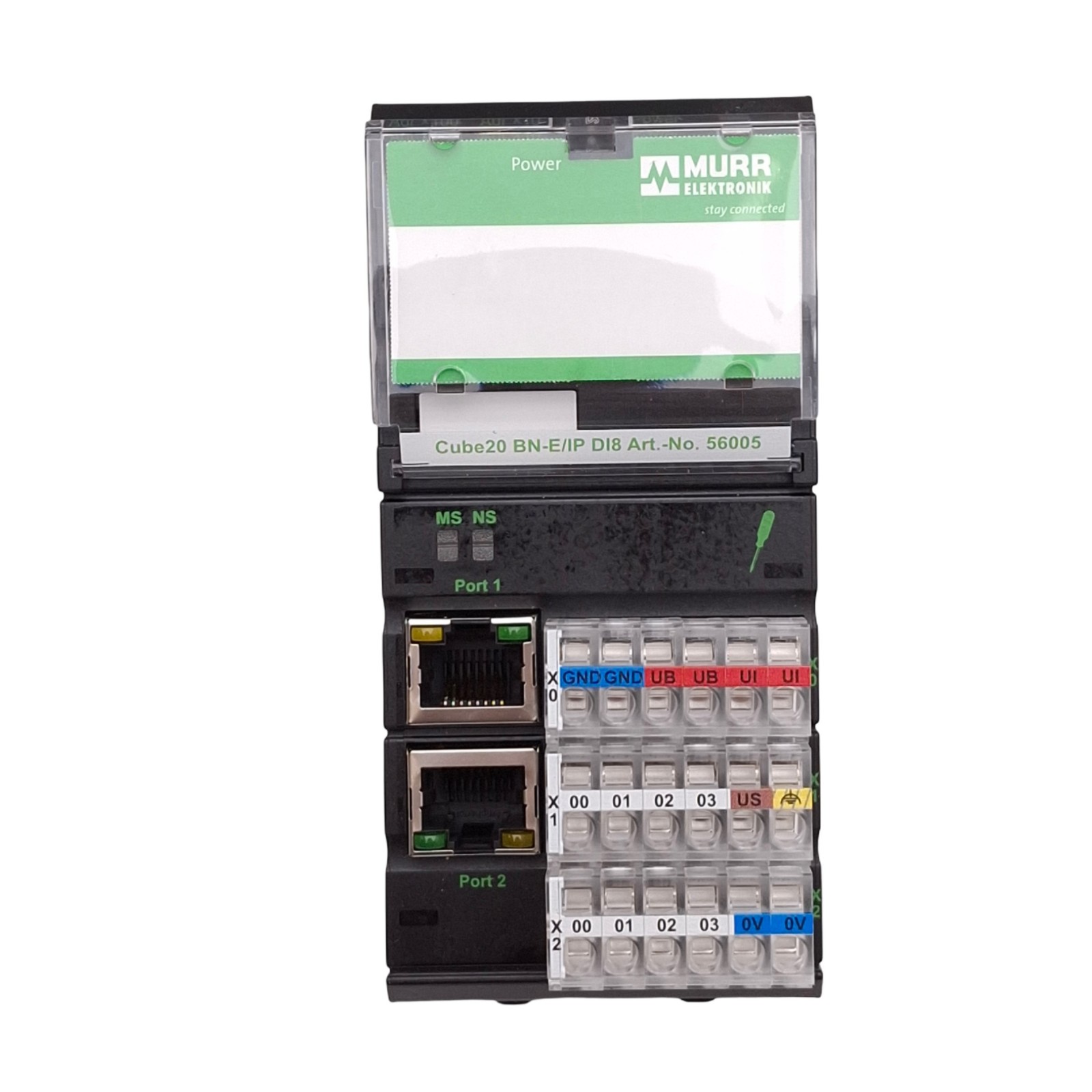 Murrelektronik 56005 Cube20 BN-E/IP DI8 Bus Node, Ethernet-IP, 8-Input, 24VDC